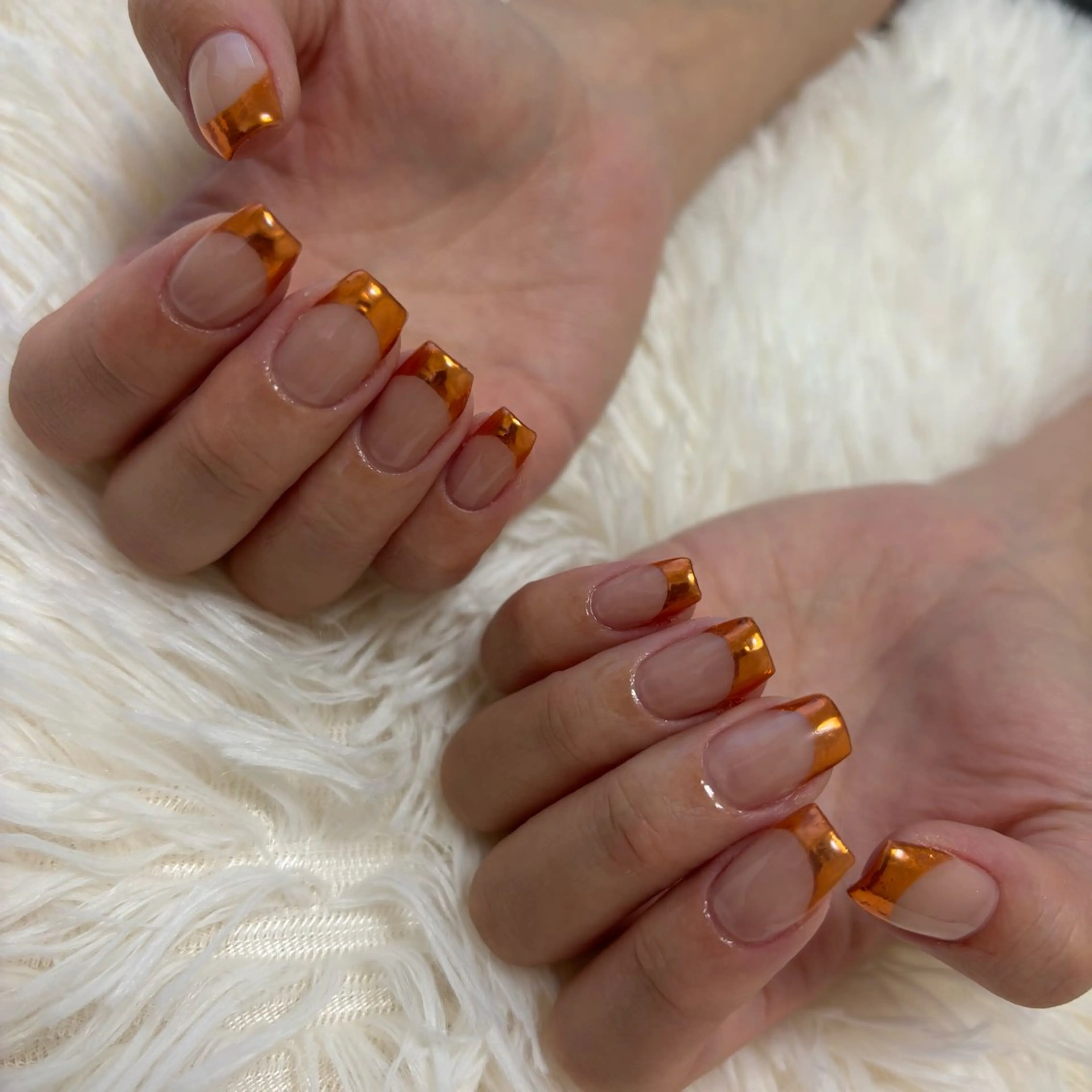 ネイル フレンチネイル ミラーネイル 自宅ネイルサロン Rizz Nail✨のネイルデザイン