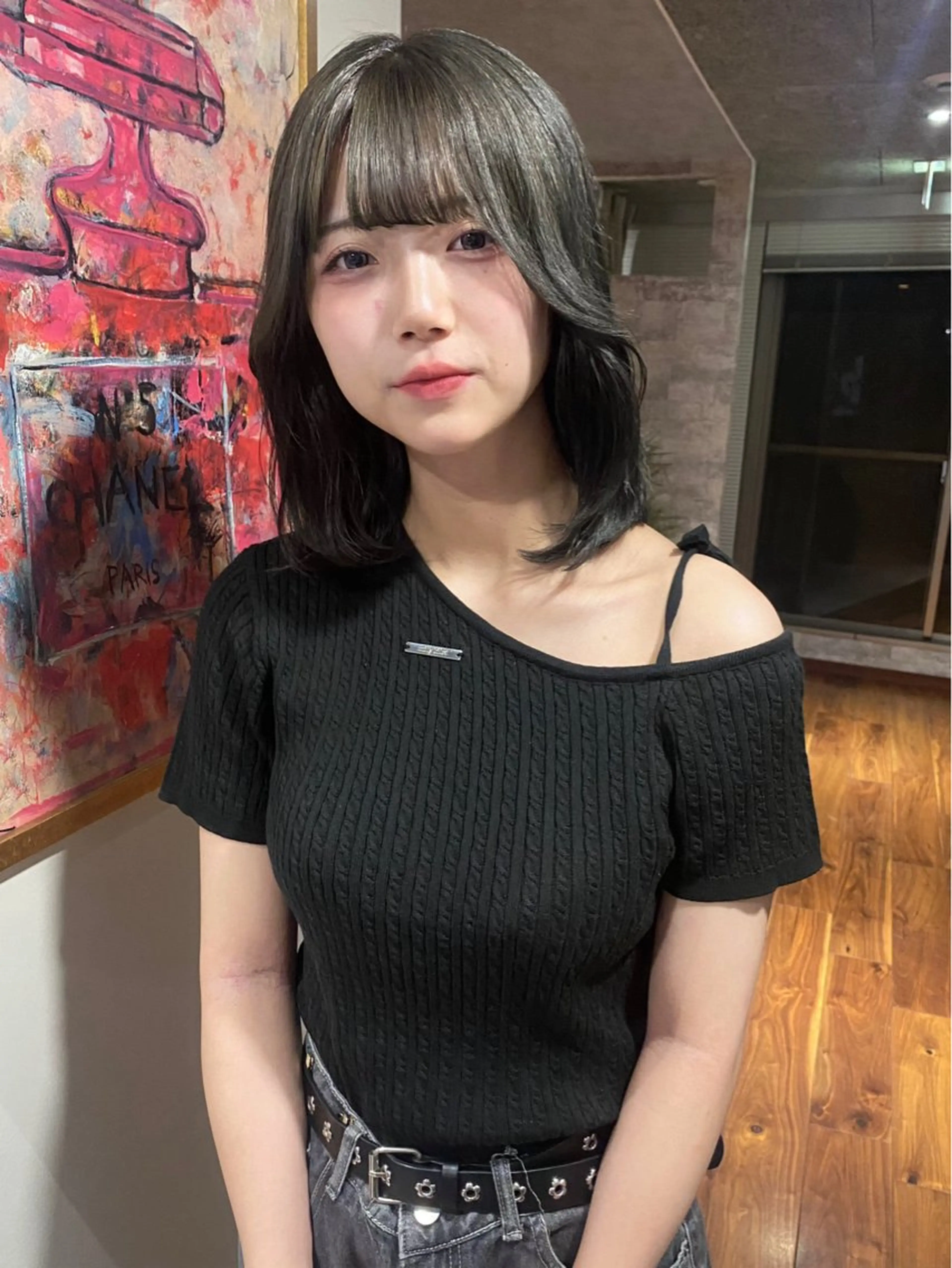 ミディアム カラー ブリーチ 透明感カラー カット ヘアカラー トリートメント mai / linoah˚✧のヘアスタイル