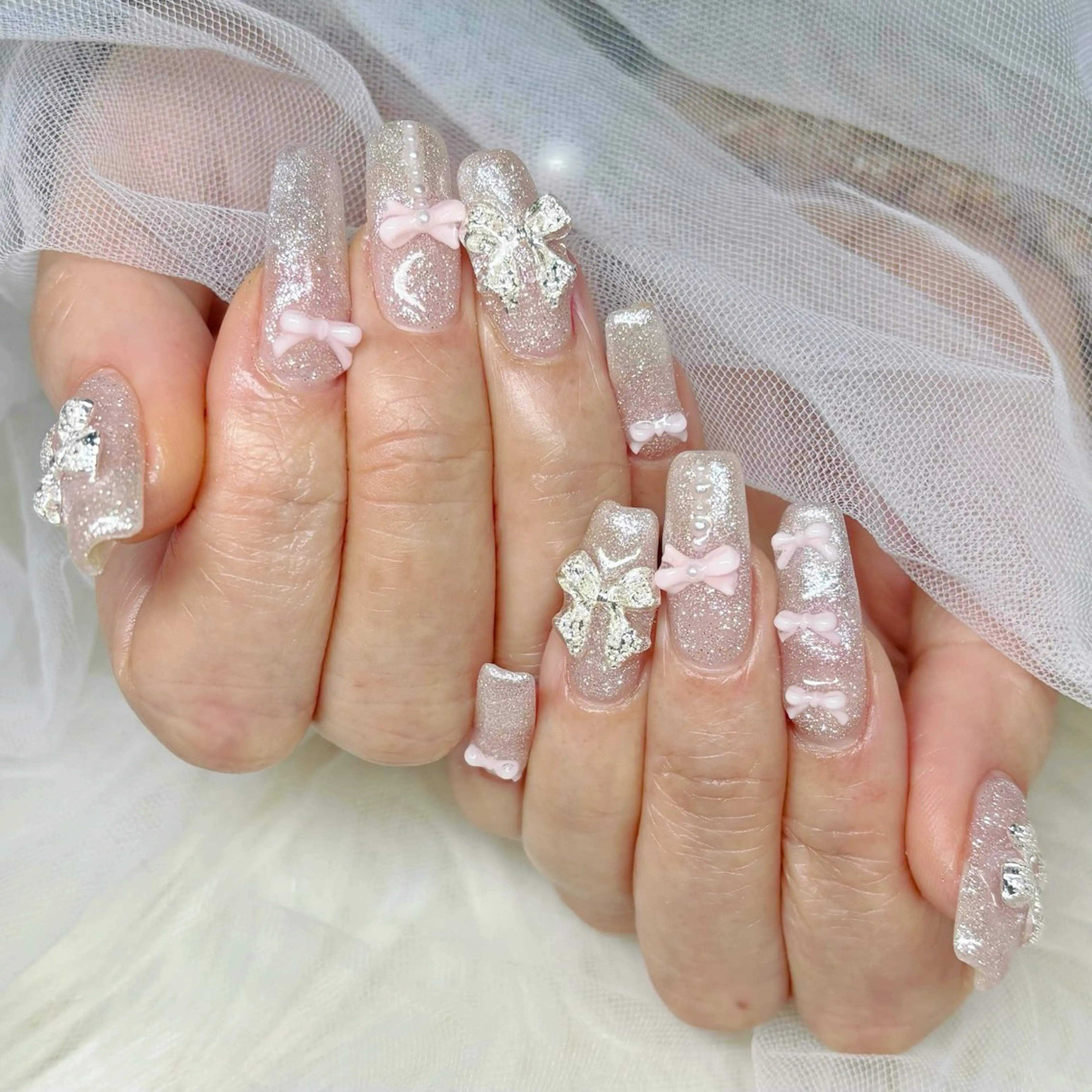 ネイル ハンドネイル Yuna🩵 RE:N.Nailのネイルデザイン