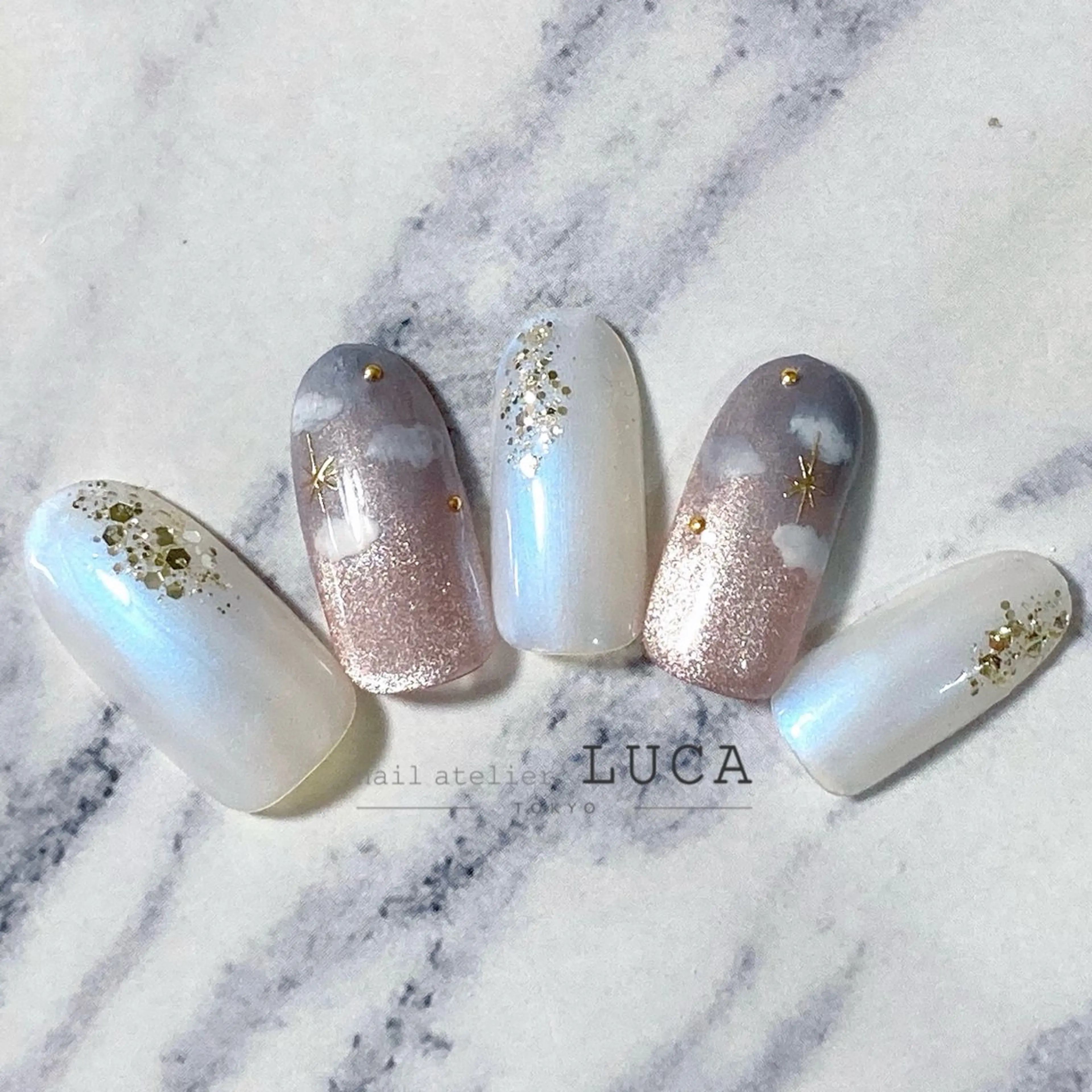 ネイル フレンチネイル ジェルネイル パラジェル ネイルアトリエルカ 米原のネイルデザイン