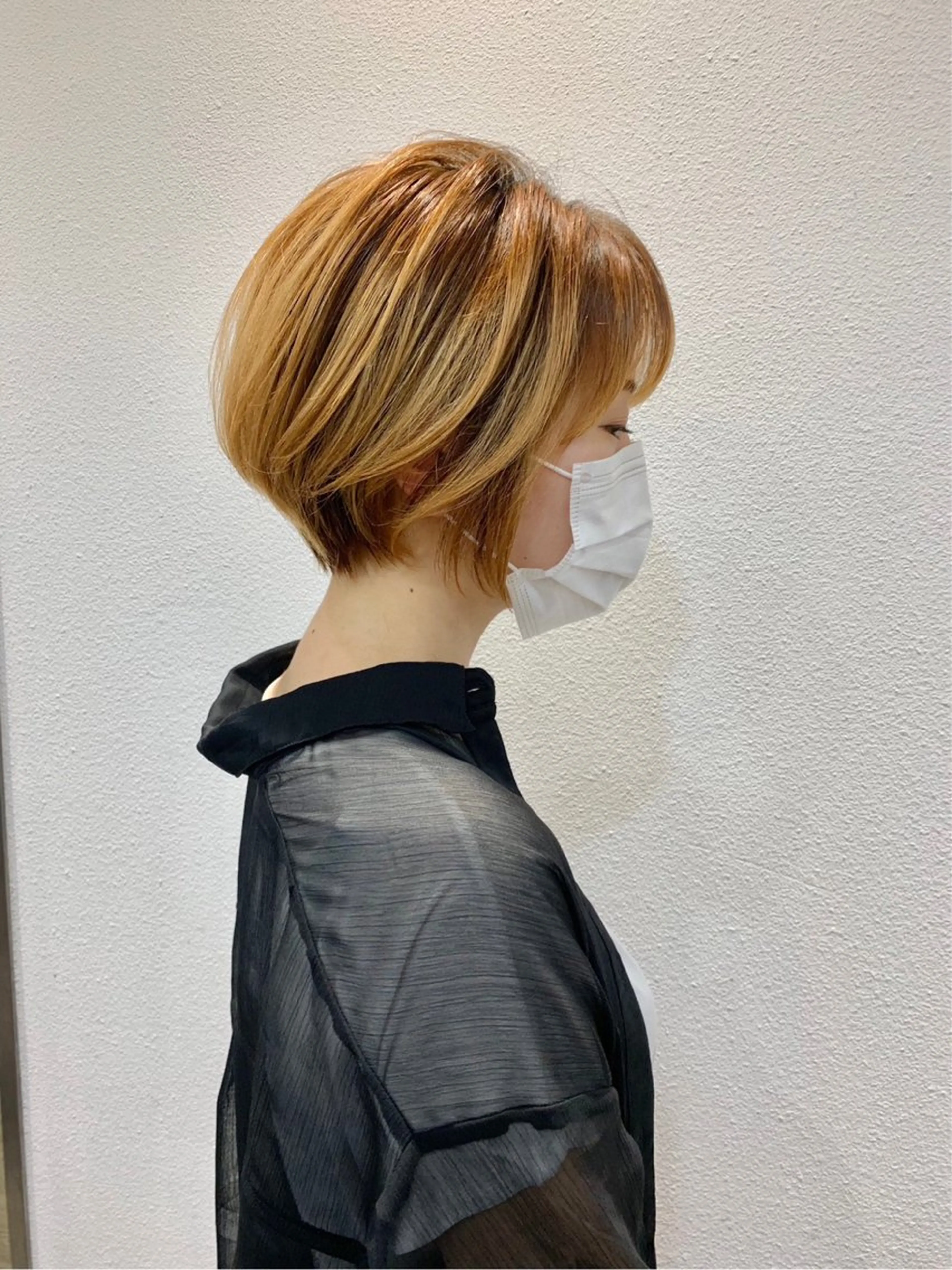 ショート カラー カット トリートメント ⭐️小顔ショート⭐️ 大鷲拓海のヘアスタイル