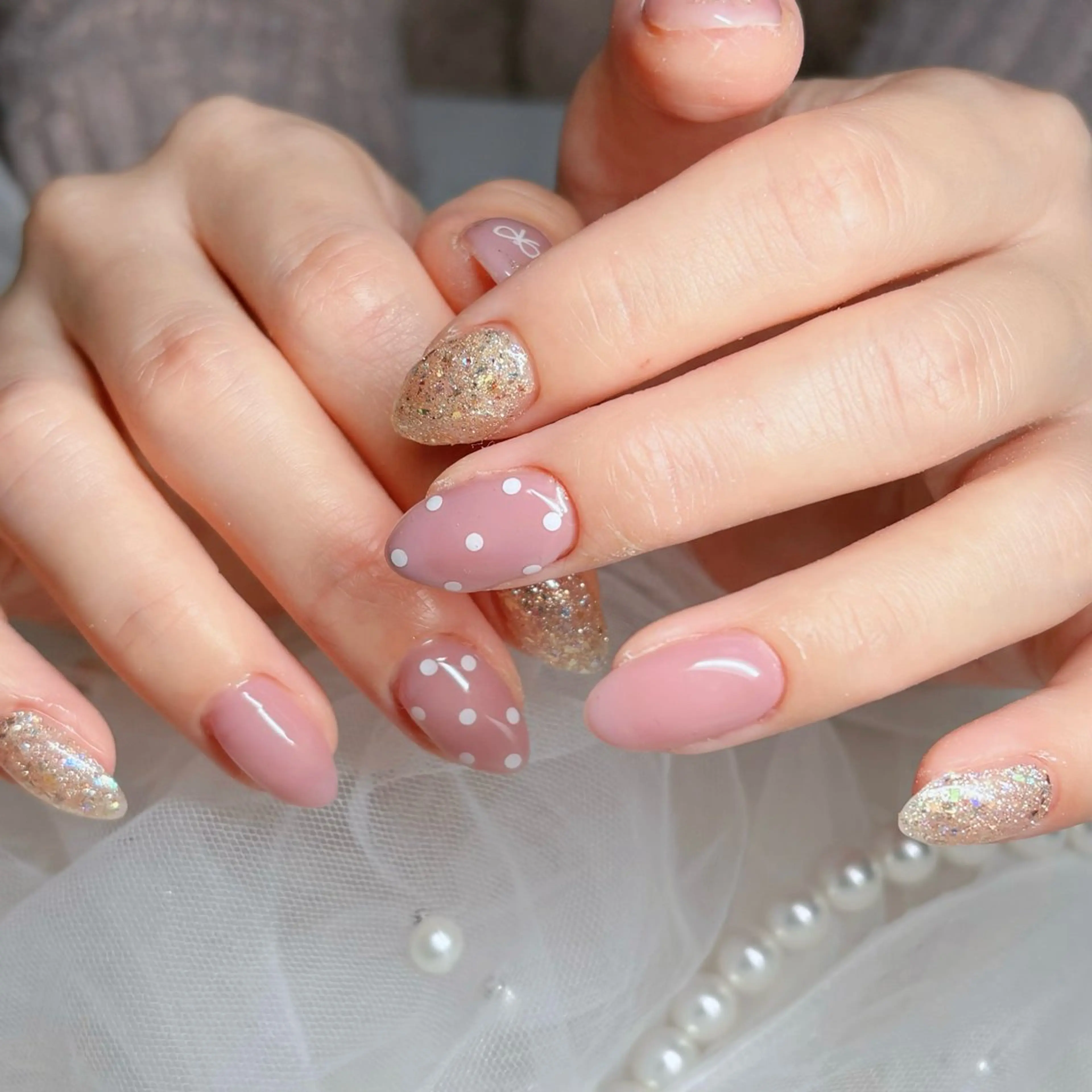 ネイル アートネイル ドット ハンドネイル cerisier 坂本のネイルデザイン