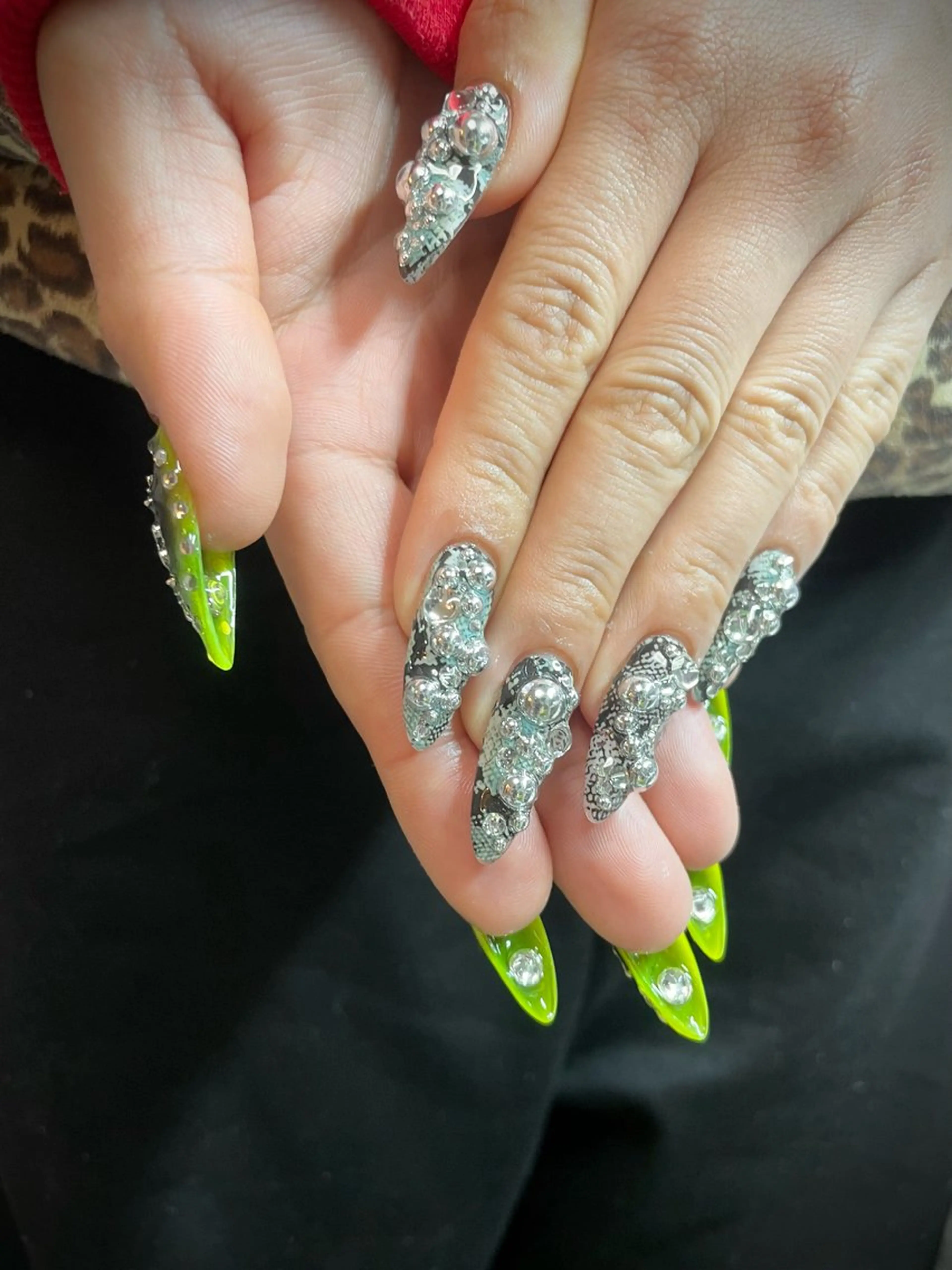 ネイル アートネイル 長さ出し ロングネイル シンプルネイル ストーンネイル ハンドネイル posa nail モエミのネイルデザイン