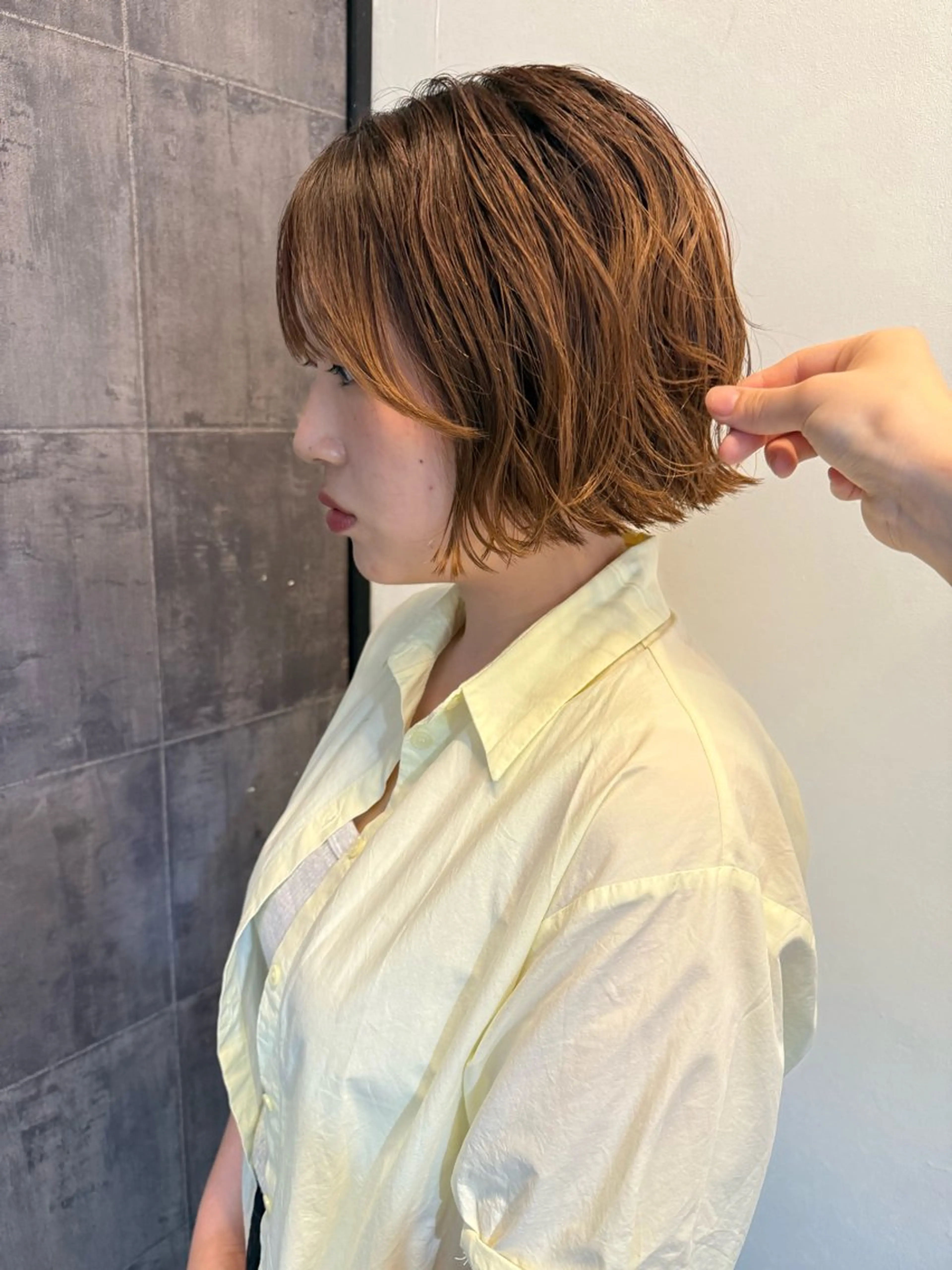 ミディアム カラー ヘアカラー トリートメント 森国 凜 /広島美容院のヘアスタイル