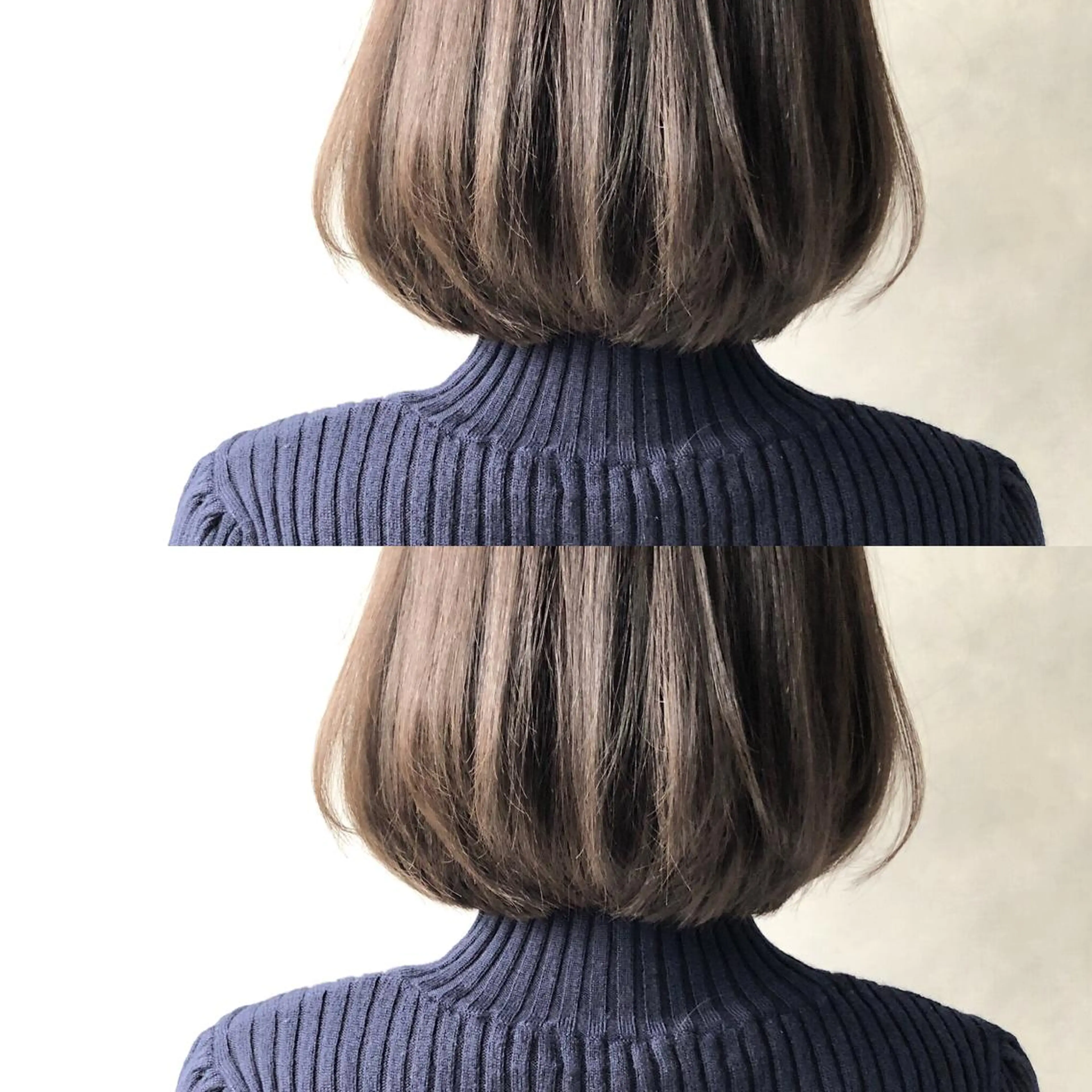 ミディアム アッシュ アッシュグレー 小澤大輔 YOLO hairのヘアスタイル