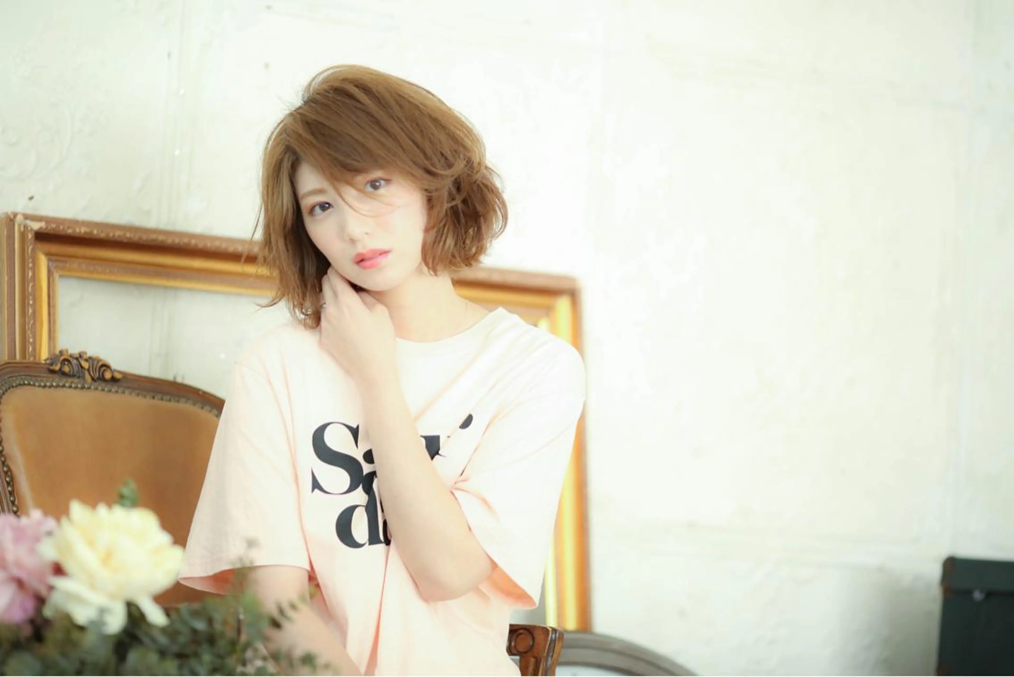 ショート カラー パーマ ヘアアレンジ ネイル マツエク・マツパ eyelush color world庄内駅前所属・シールエクステ／豊中 吉田孝司のヘアスタイル