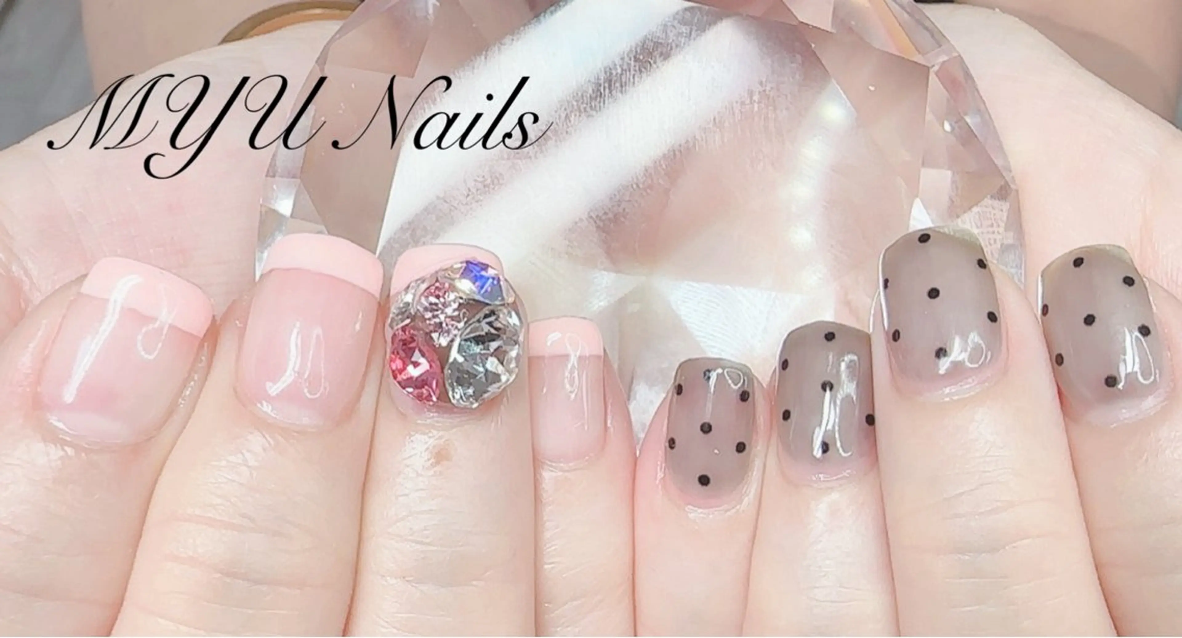 ネイル ジェルネイル 持ち込み ニュアンスネイル パラジェル MYU Nails所属・MYU Nailsのネイルデザイン