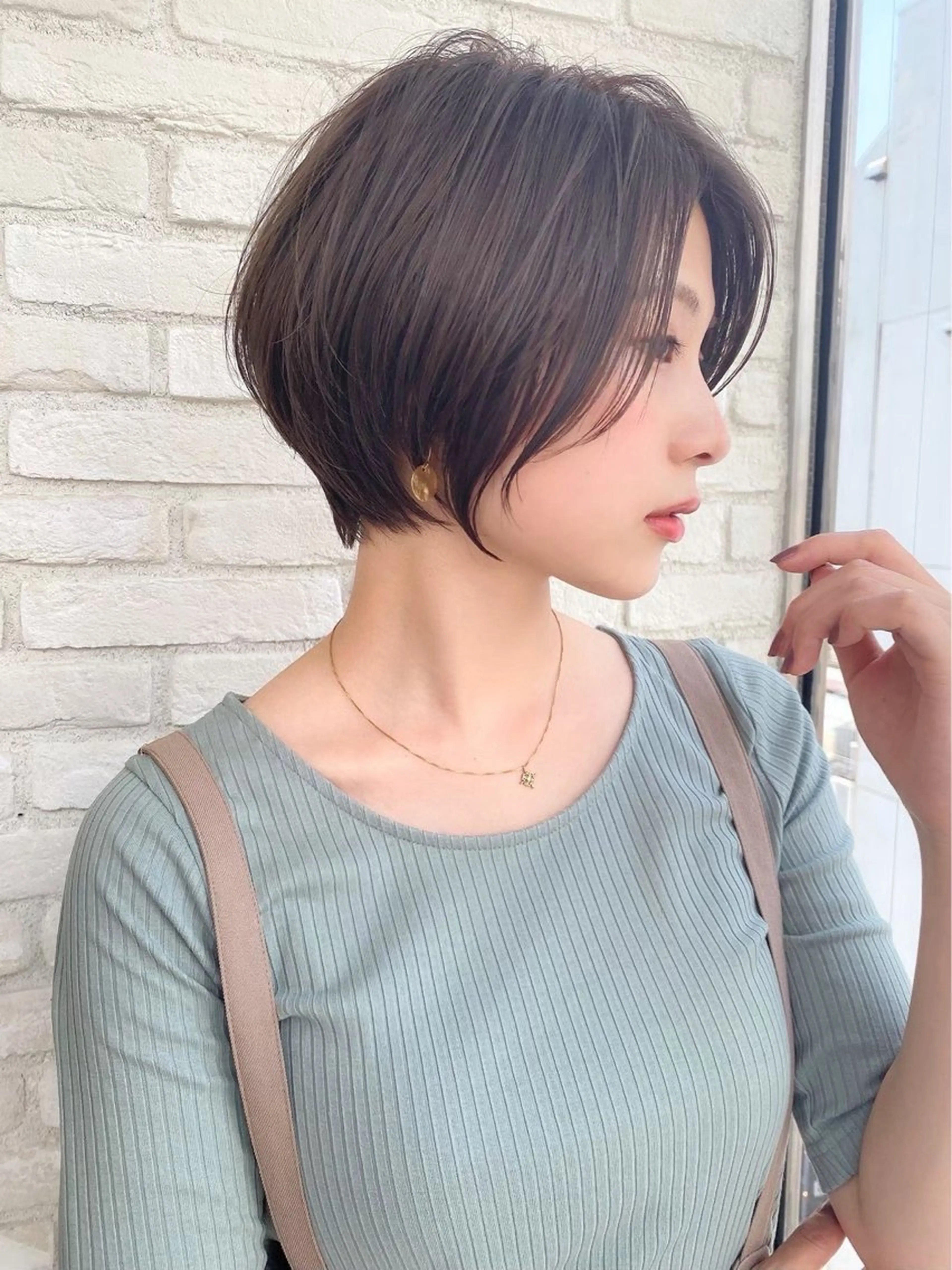 ショート くびれヘア 顔周りカット ハッシュカット 髪質改善 韓国風ヘア ヘアカラー トリートメント 博多ショート 🌱松井　傑のヘアスタイル