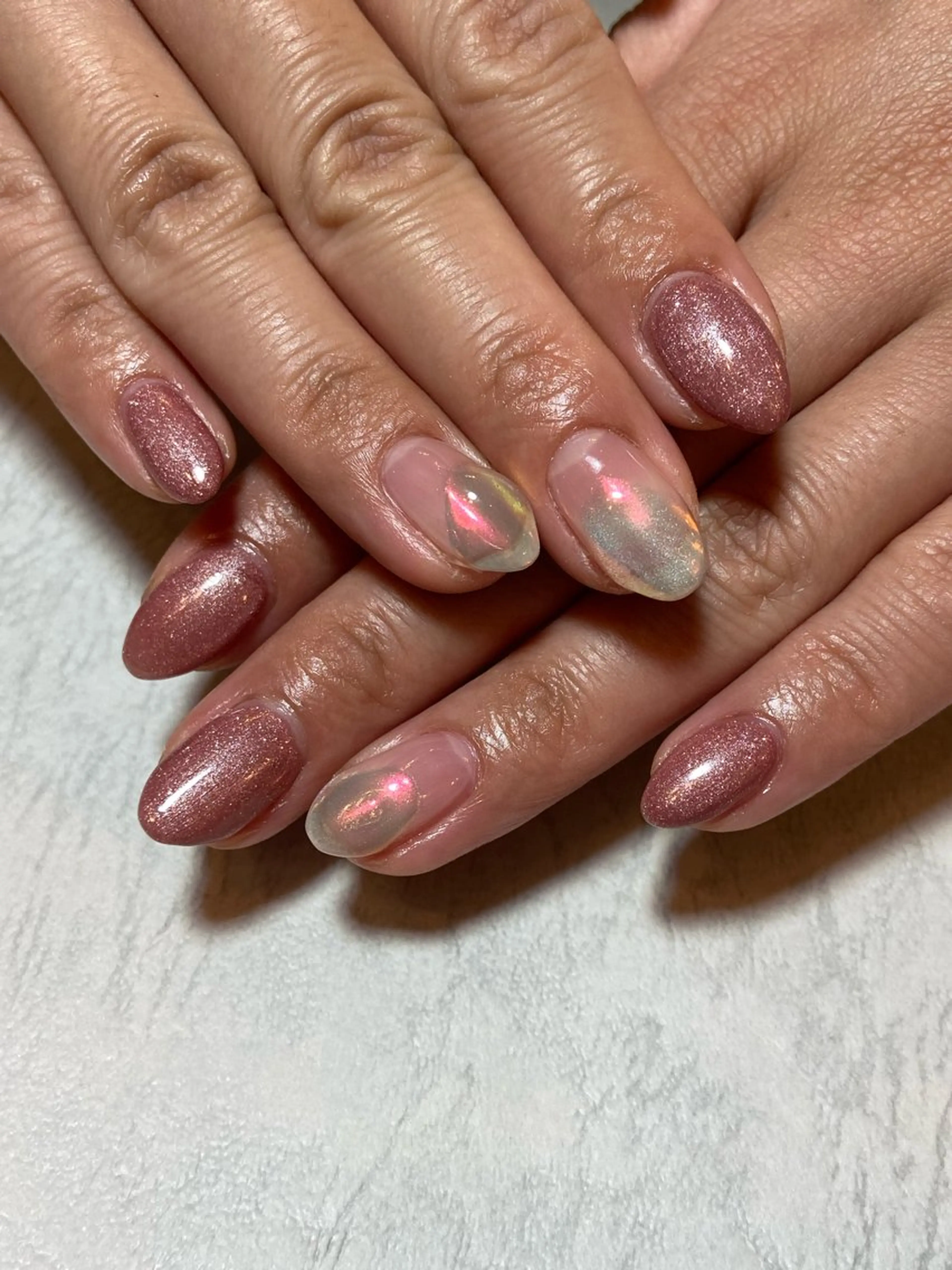 ネイル ワンカラーネイル アプサラスプティ 中村のネイルデザイン