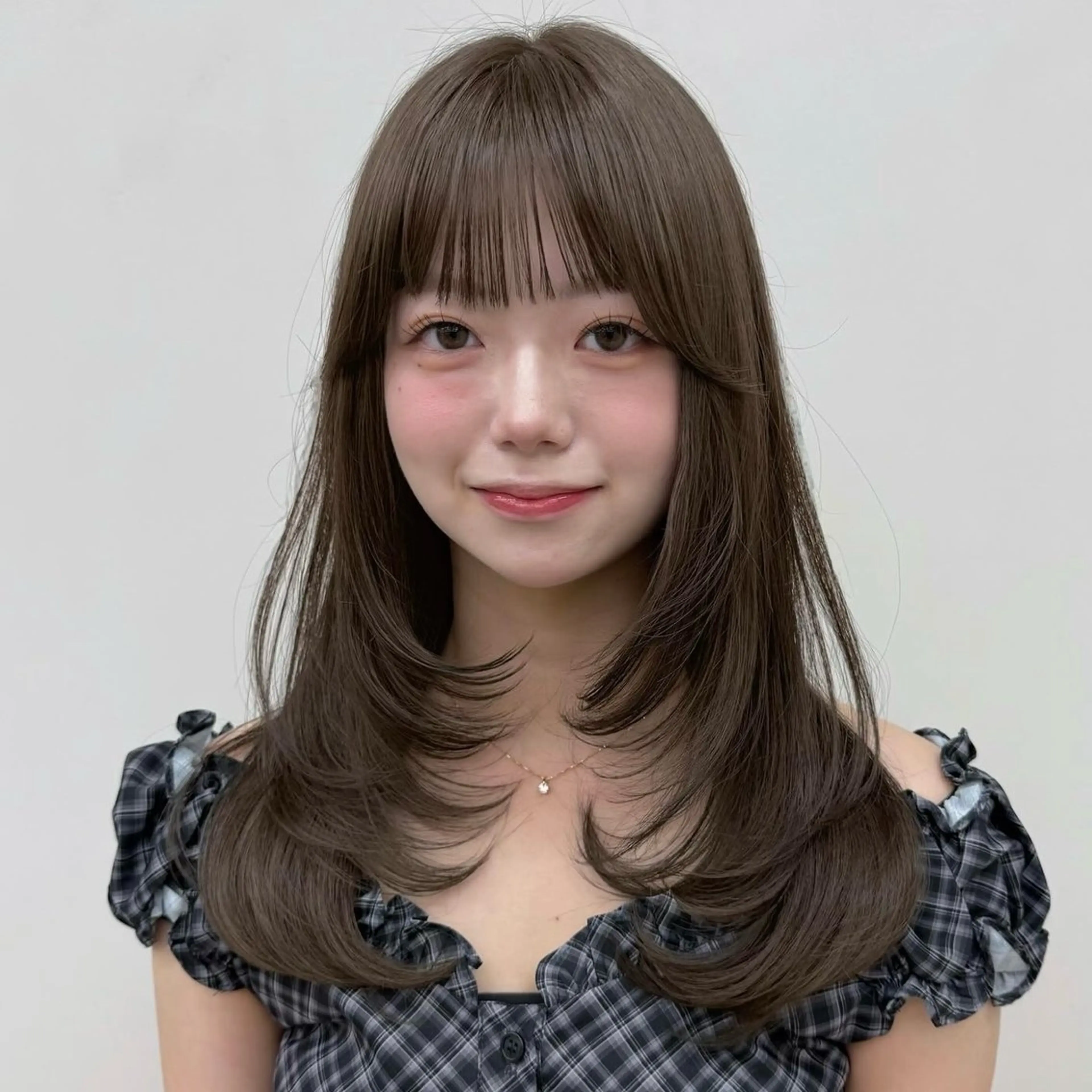 セミロング カラー ブラウンカラー 透明感カラー レイヤーカット 小顔カット カット ヘアカラー トリートメント レイヤー/艶カラー /sora🌙✨️のヘアスタイル