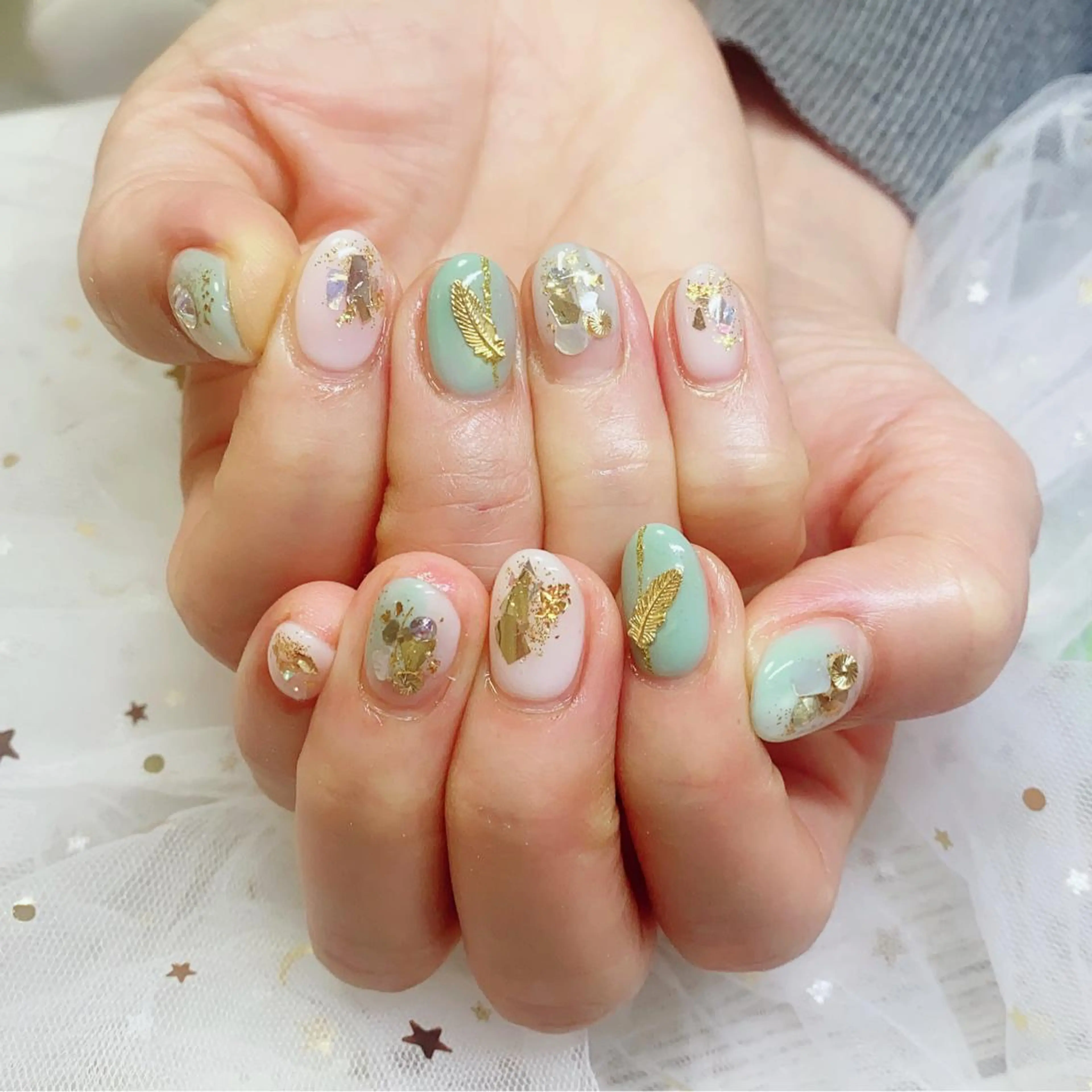 カラー ネイル Q Free nailsのネイルデザイン