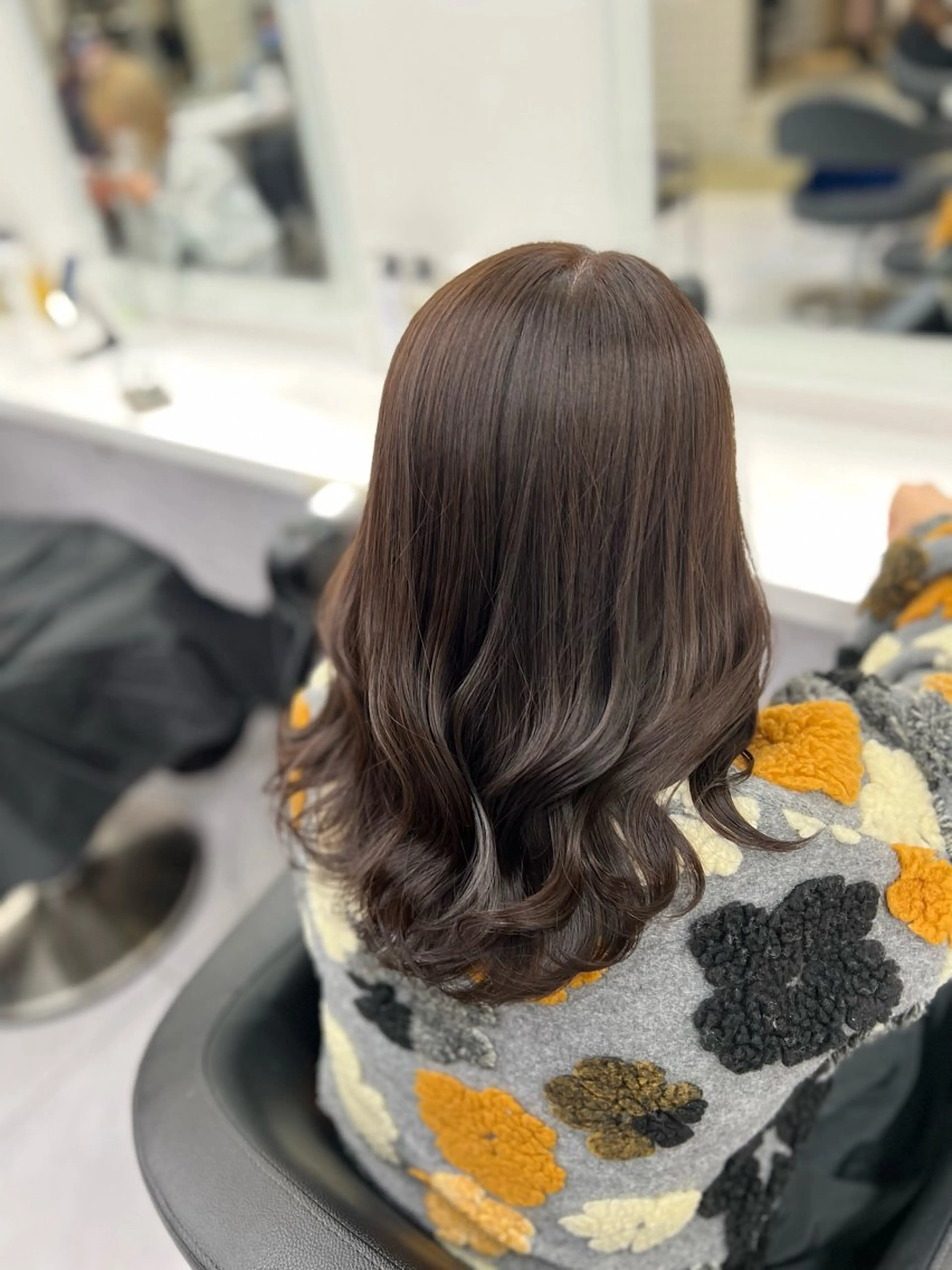 ロング カラー ヘアカラー トリートメント 韓国レイヤーカット /REIのヘアスタイル