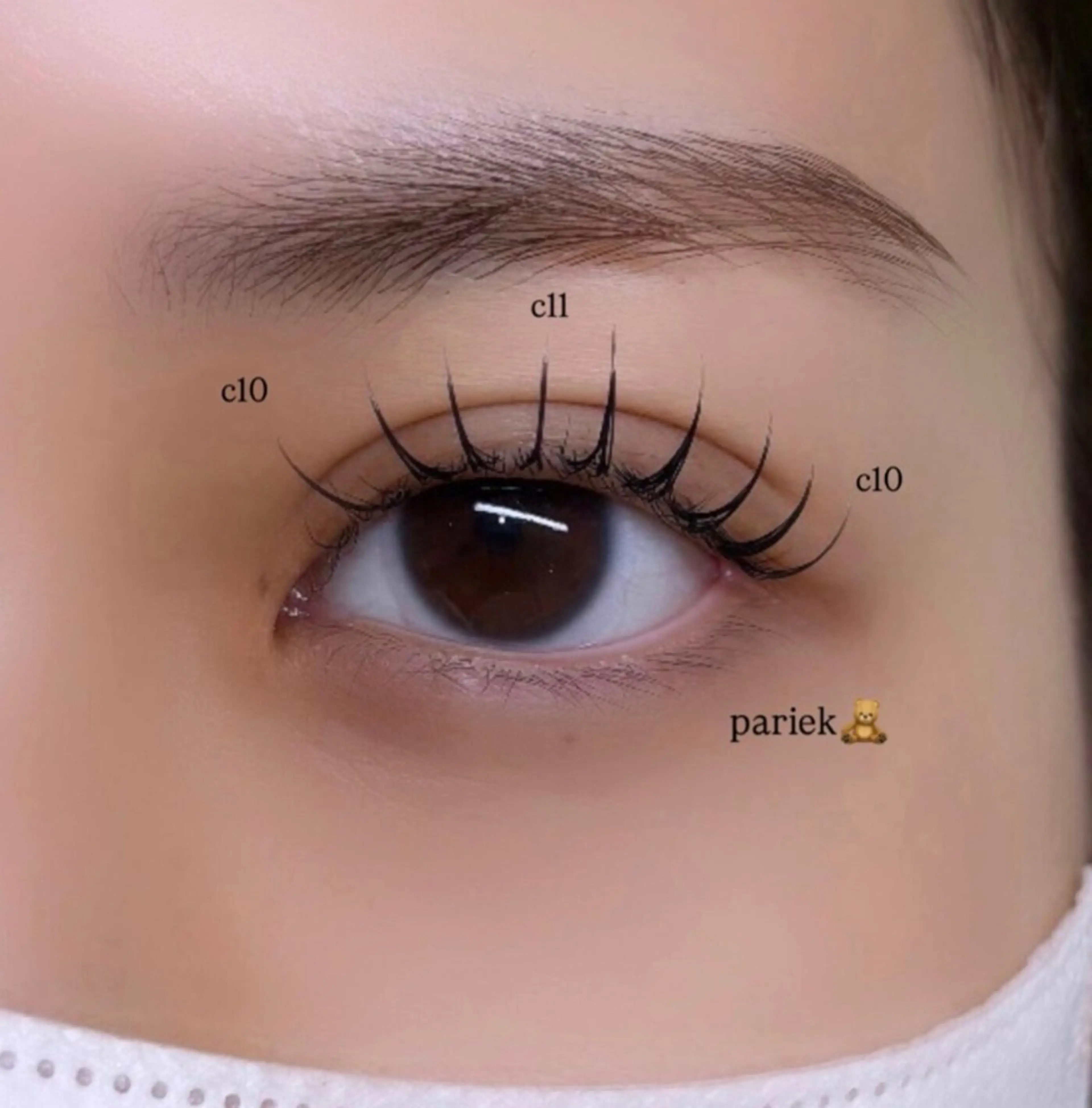 限定価格！パリエク100本🤍束感コーティング　　オフ有可　LED変更可(プラス+1100)の写真