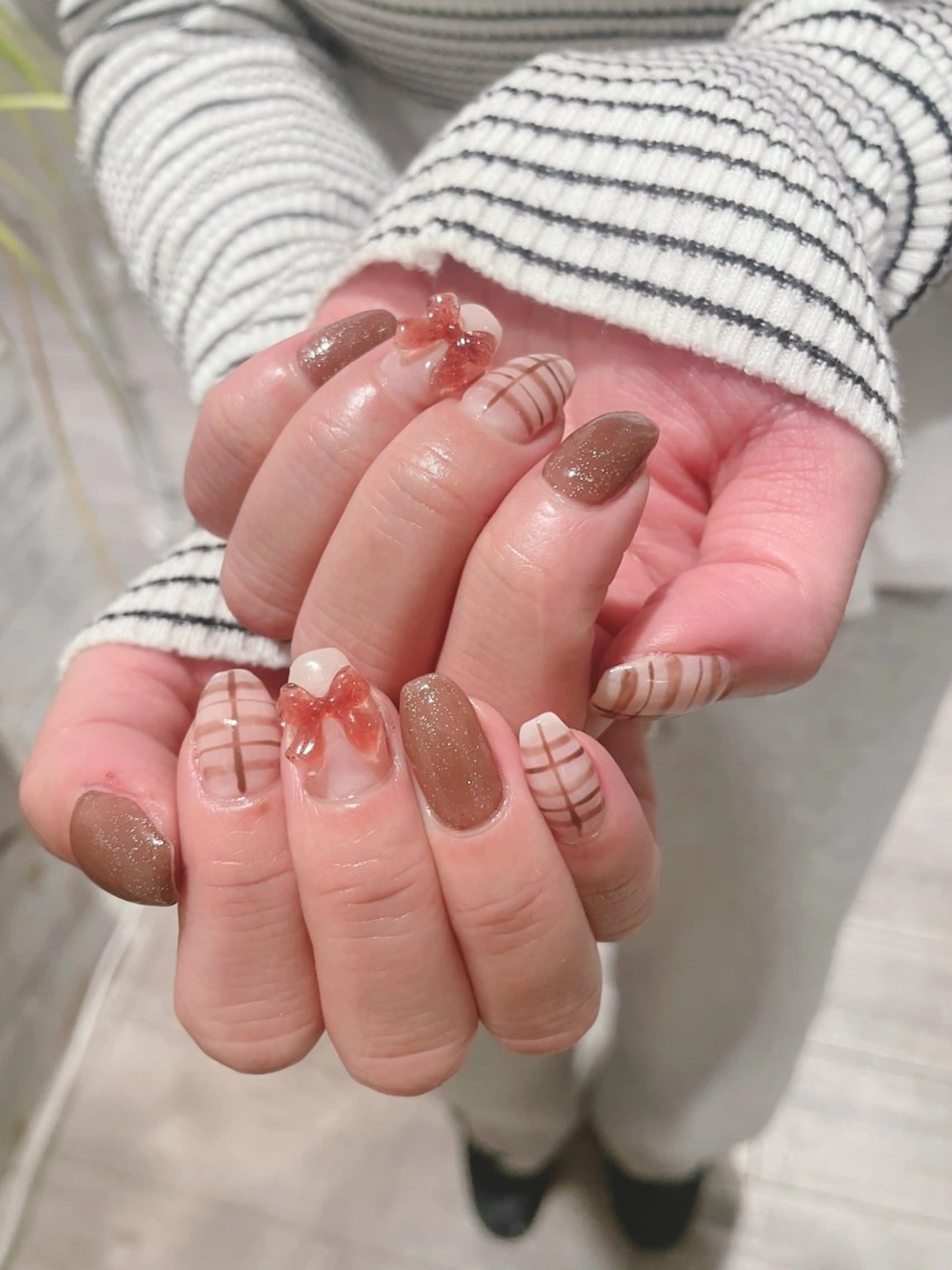 ネイル 冬ネイル ハンドネイル CITRON🍊 HARUKAのネイルデザイン