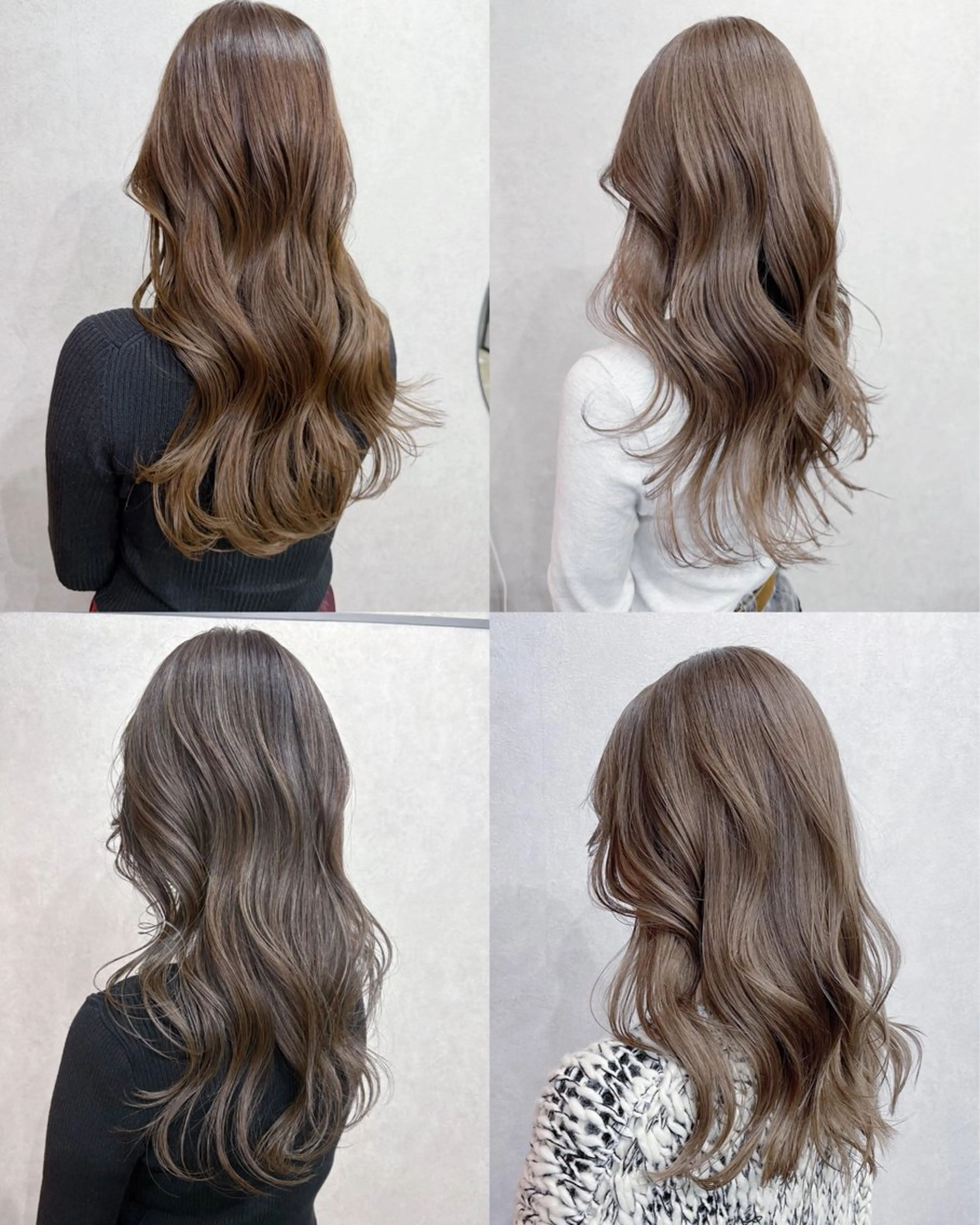 セミロング カラー ブリーチ ダブルカラー ブリーチなしカラー レイヤーカット カット ヘアカラー トリートメント AiM 大名　似合わせカットのヘアスタイル