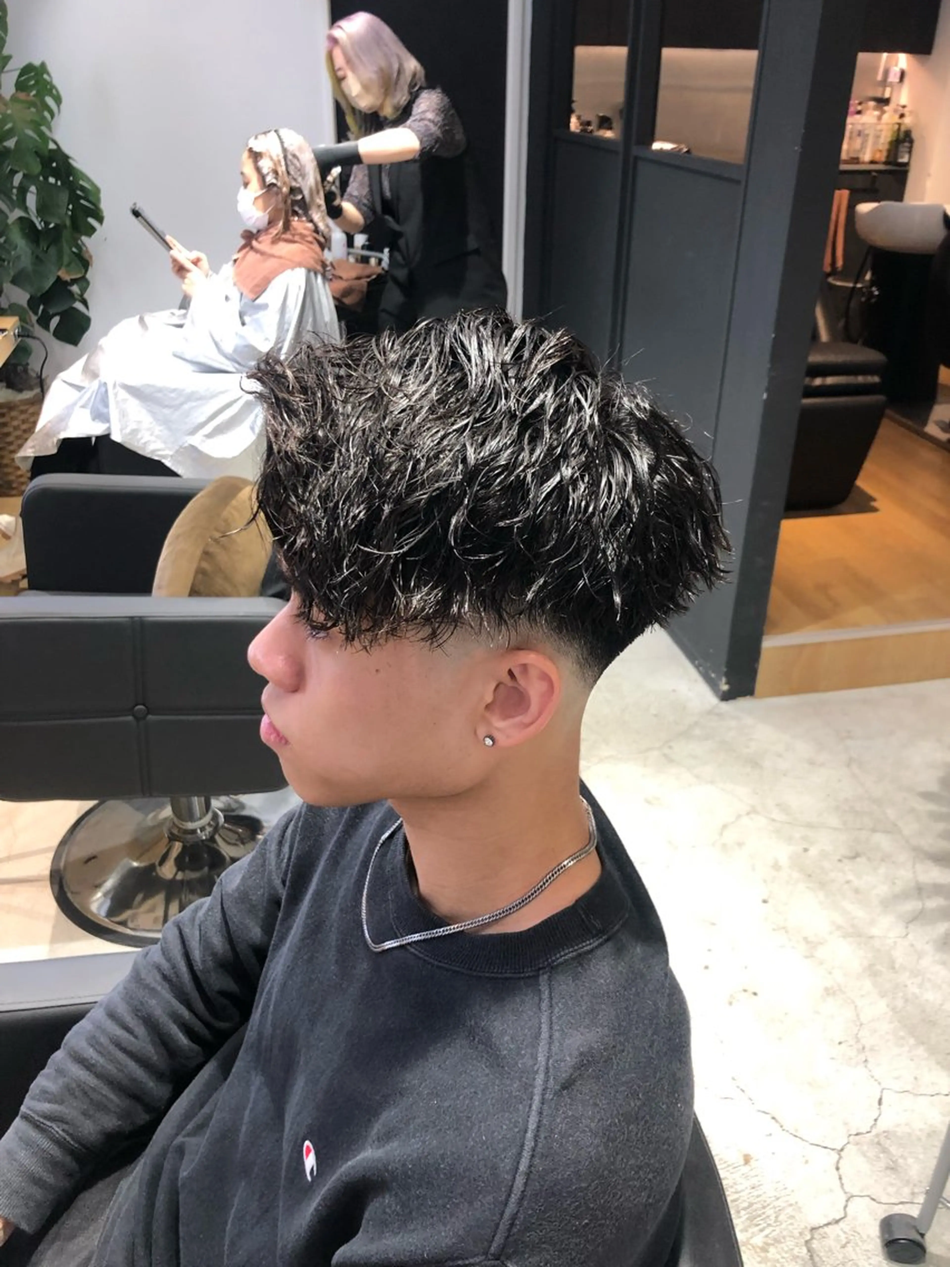 メンズ限定✨　【デザインカット×デザインパーマ×ケアトリートメント】の写真