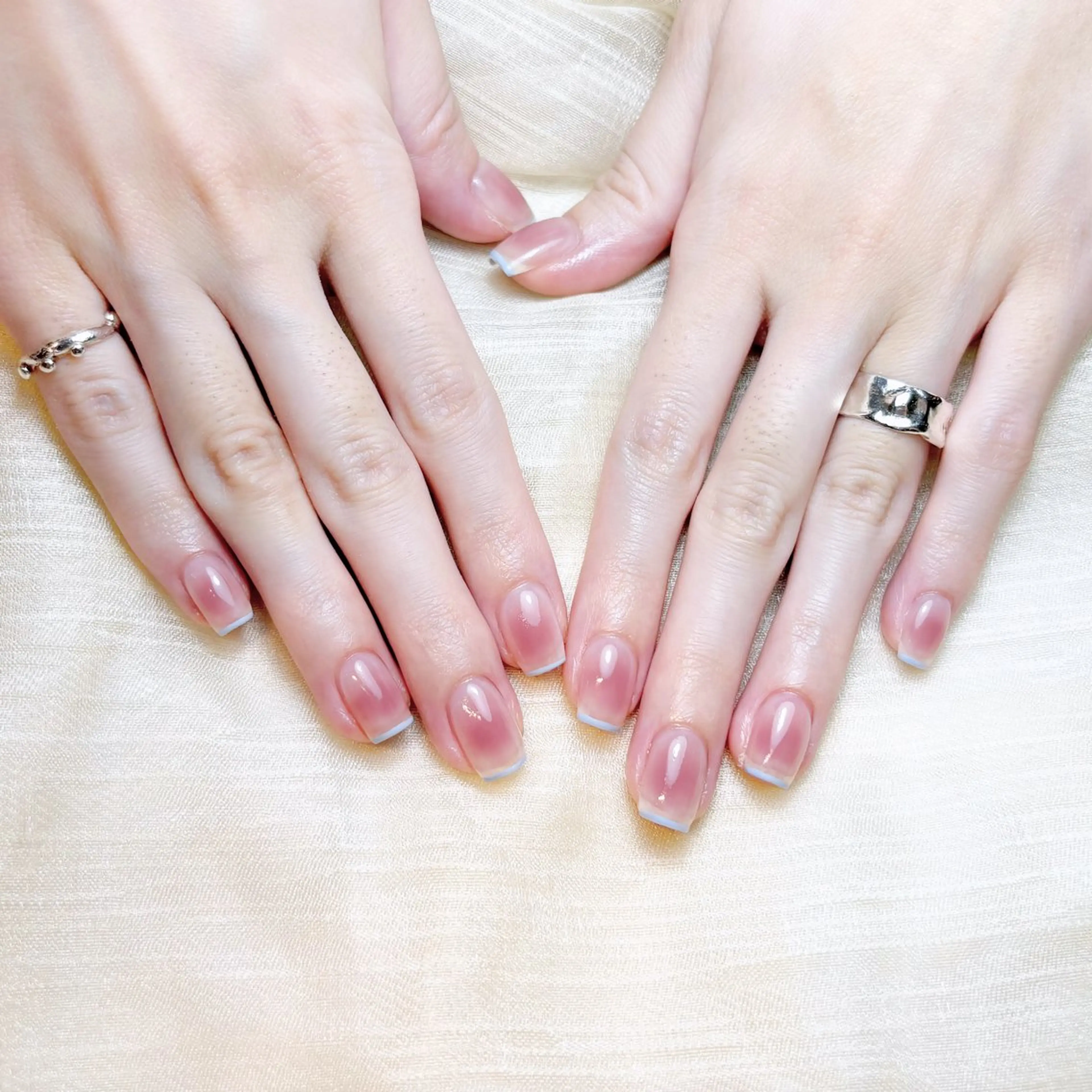 ネイル ハンドネイル H3 Nail Tsuki🦋💙のネイルデザイン