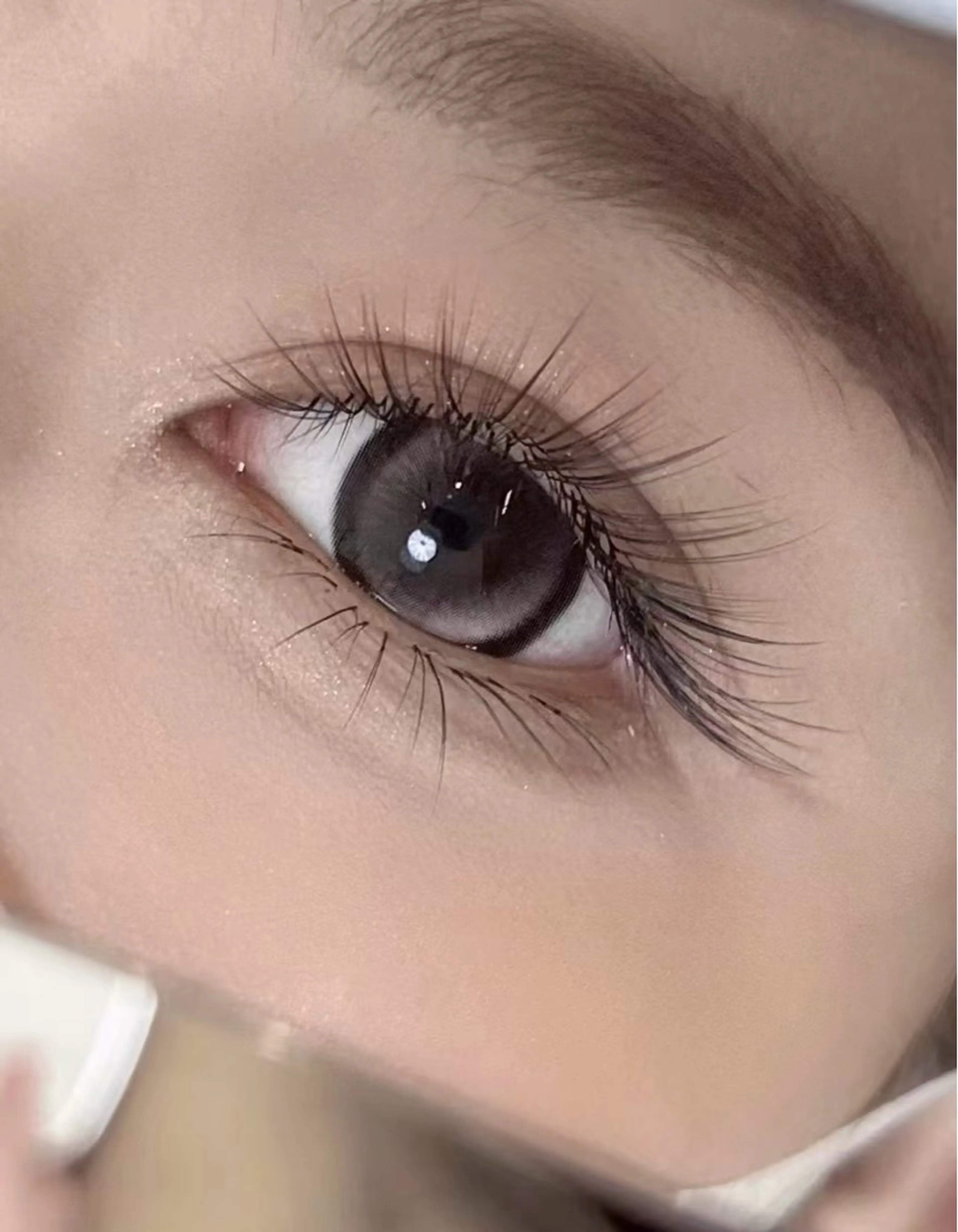 マツエク・マツパ バインドロック 束感まつ毛 フラットラッシュ 韓国風マツエク ナチュラル マツエク RiRi ネイル/マツエクのネイルデザイン