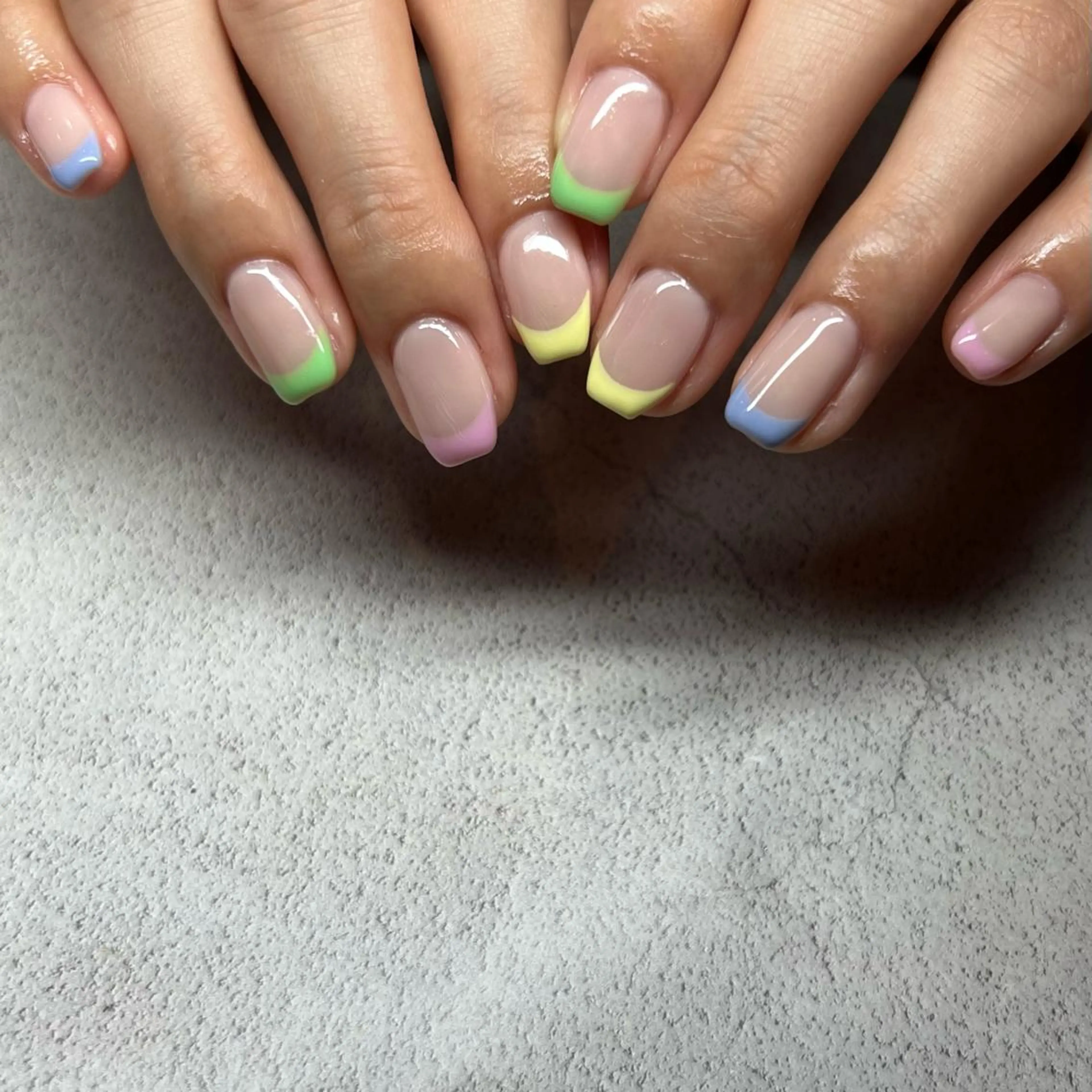 ネイル フレンチネイル ハンドネイル 𝐫𝐚𝐢 𝐧𝐚𝐢𝐥のネイルデザイン