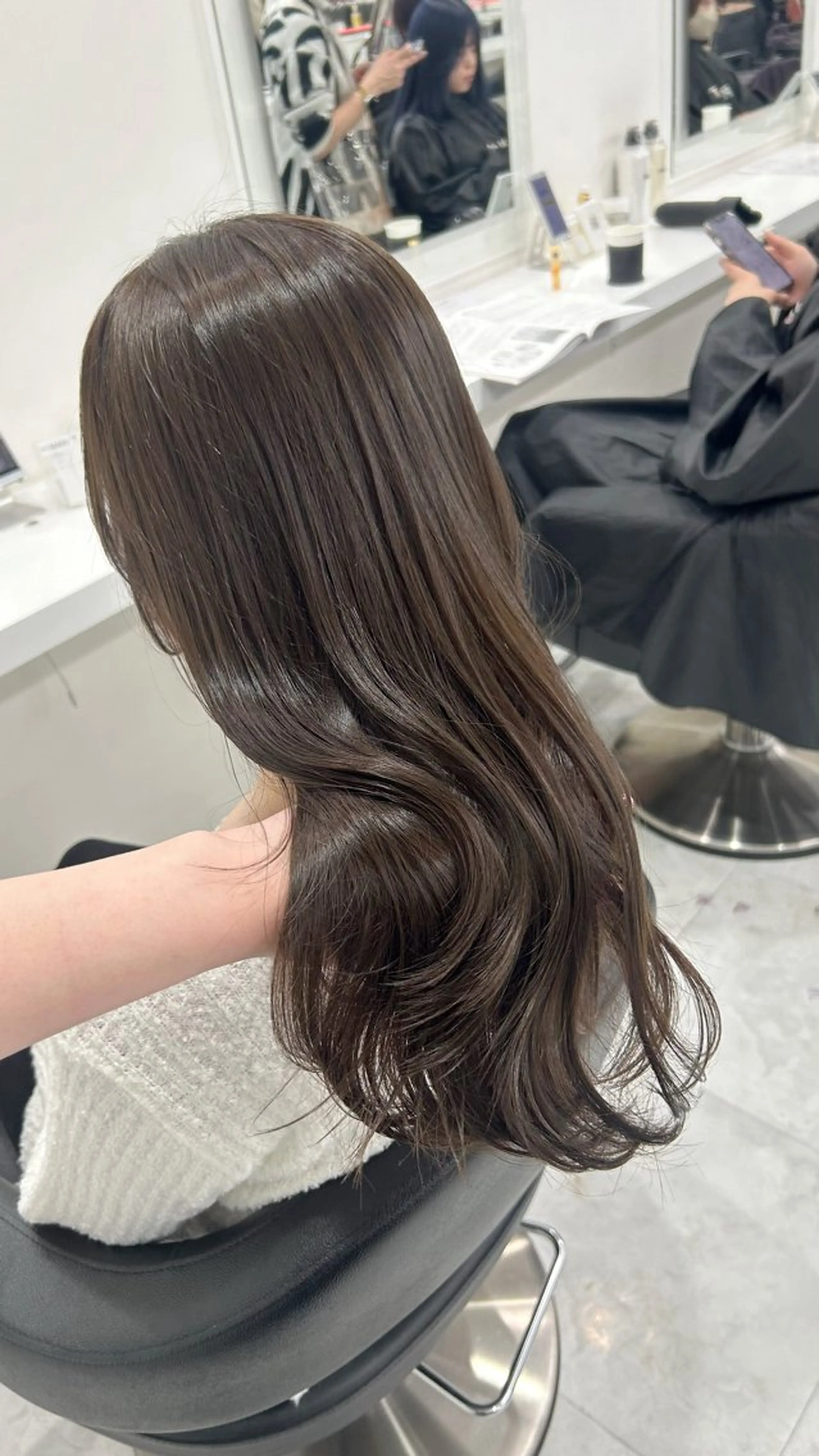 ロング カラー パーマ ヘアアレンジ メンズ キッズ ヘアカラー 🩶盛れ✖️韓国ヘア 🩶Himari🎀のヘアスタイル