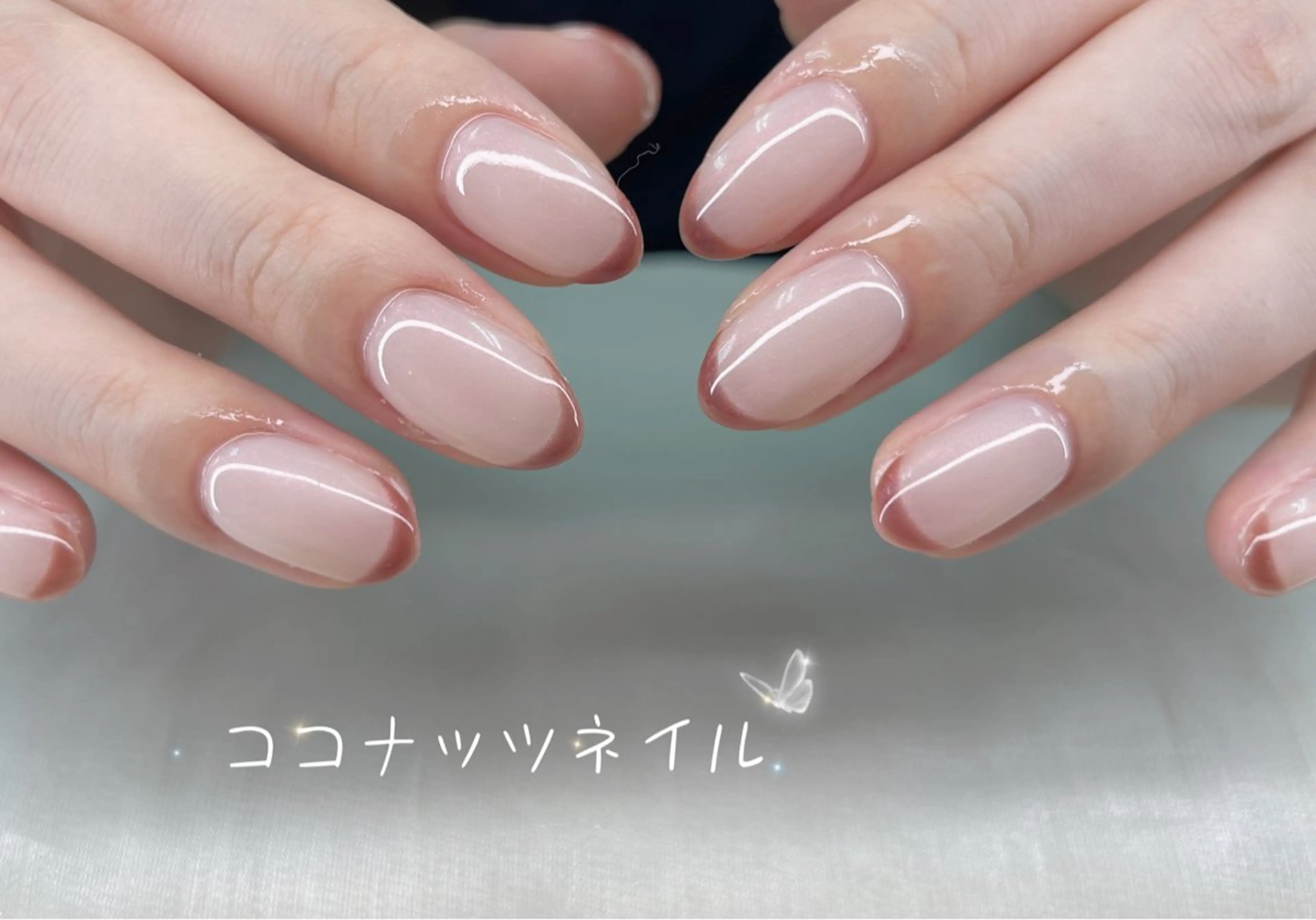 ネイル べっ甲ネイル フレンチネイル キラキラネイル マグネットネイル 大理石ネイル(マーブル) ハンドネイル 神田 ココナッツのネイルデザイン