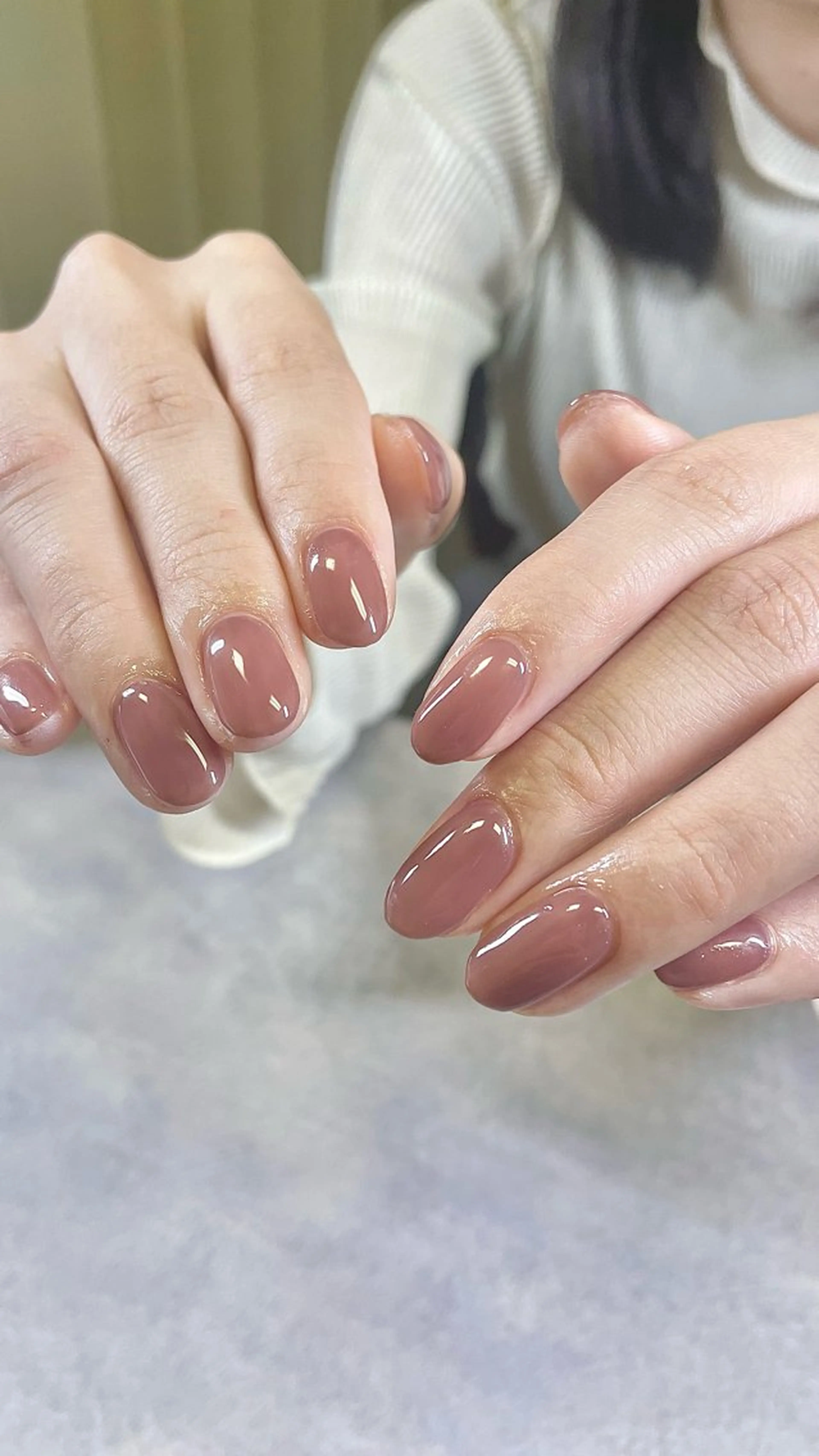 ネイル ワンカラーネイル シンプルネイル Nüda所属・HARUKA Mのネイルデザイン