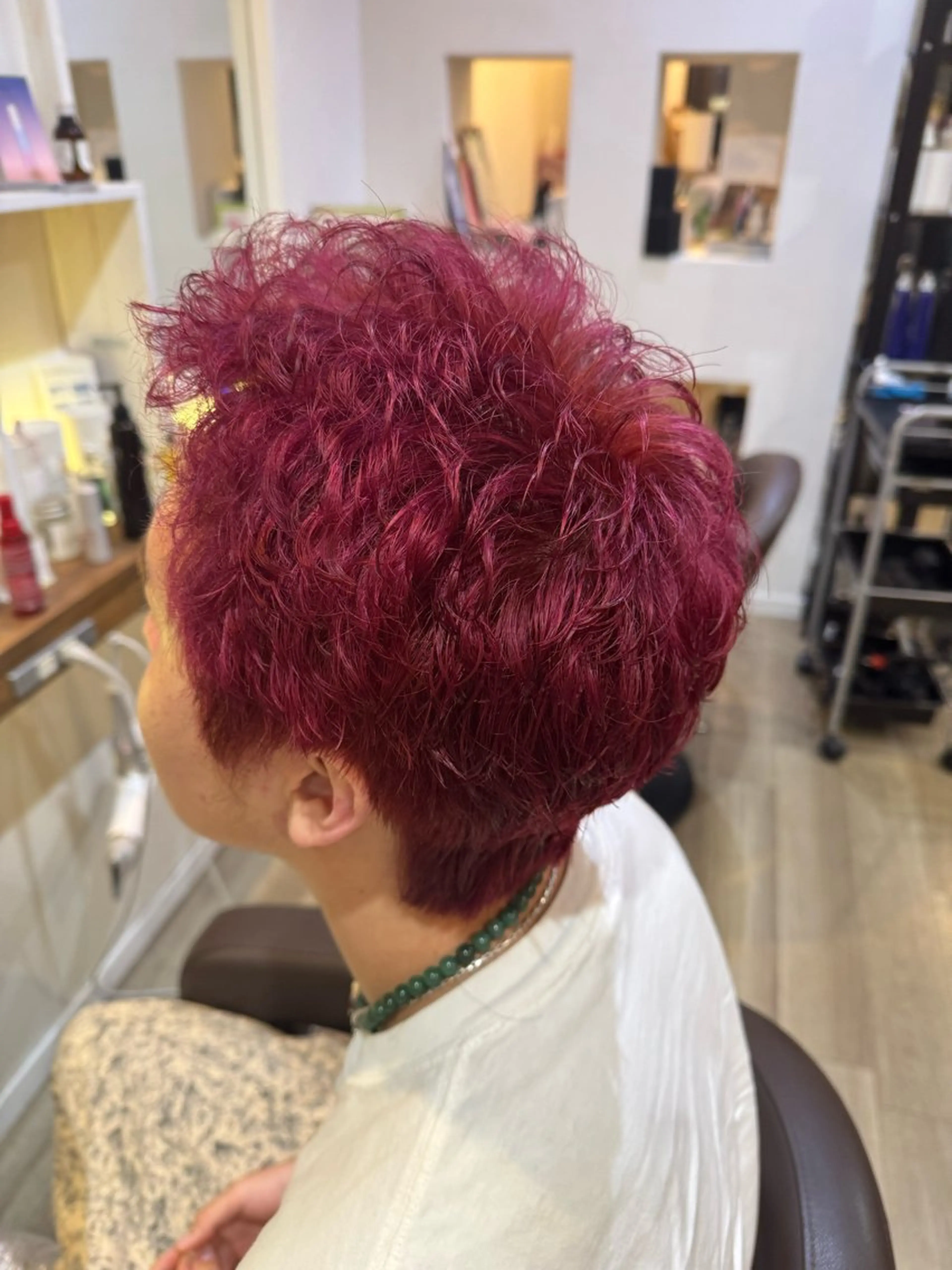 ショート カラー メンズ 藤原 啓伽のヘアスタイル