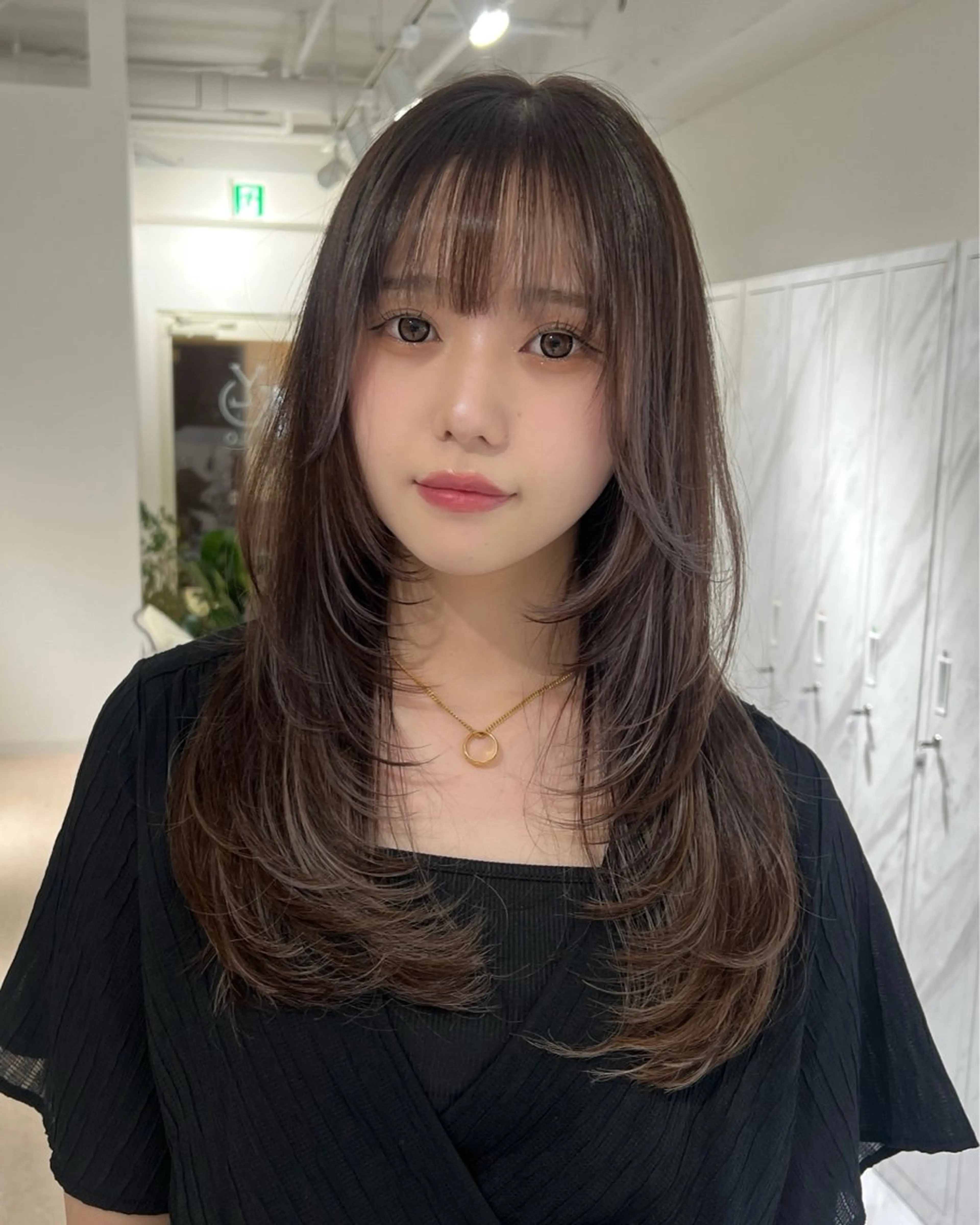 ロング カット ヘアカラー 💖韓国風💖 レイヤー/LISAのヘアスタイル