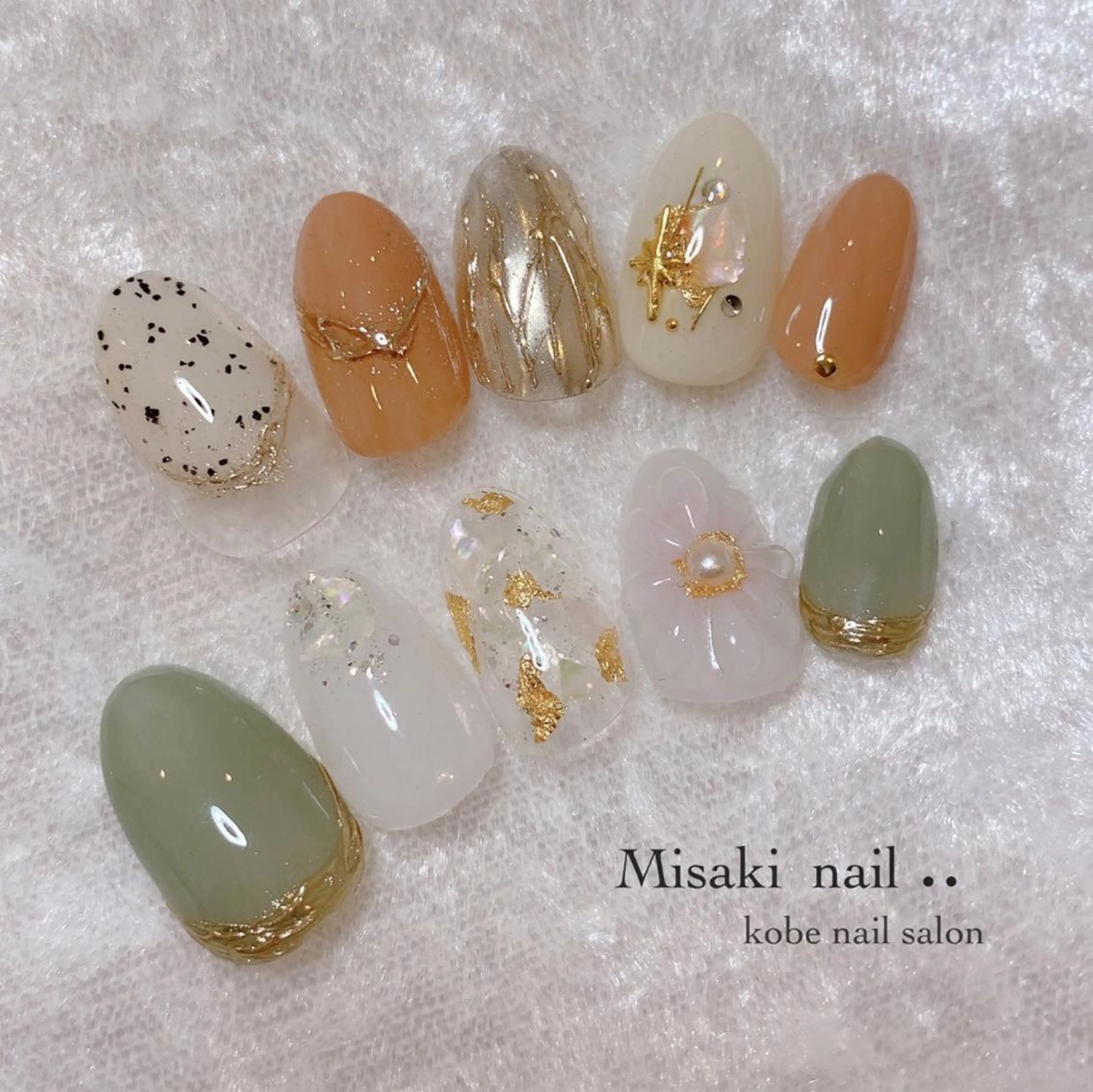 ネイル 韓国ネイル ワンホンネイル ハンドネイル nailsalon miinailsのネイルデザイン