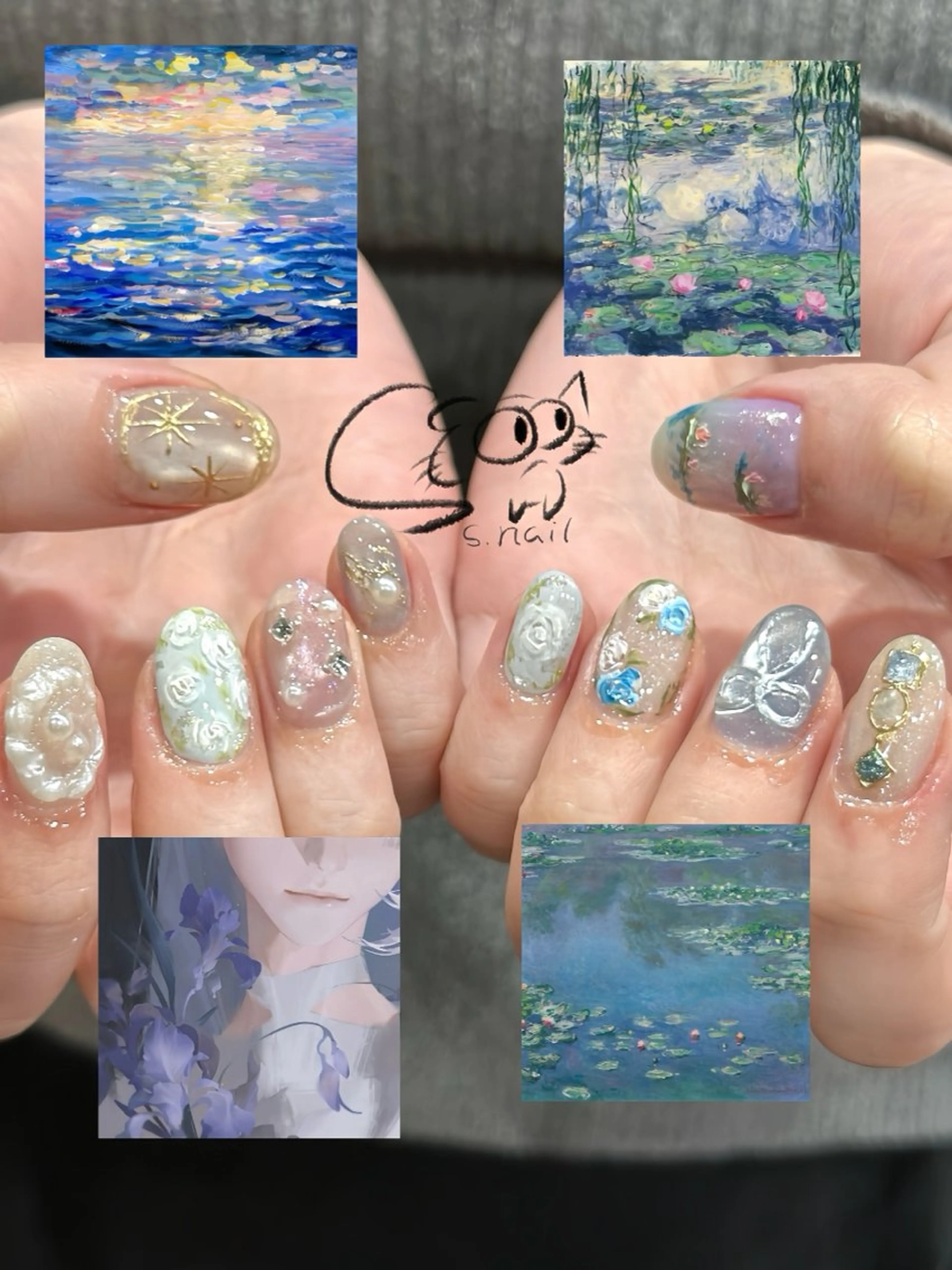ネイル アートネイル 冬ネイル ハンドネイル S.nail所属・S.nail _のネイルデザイン