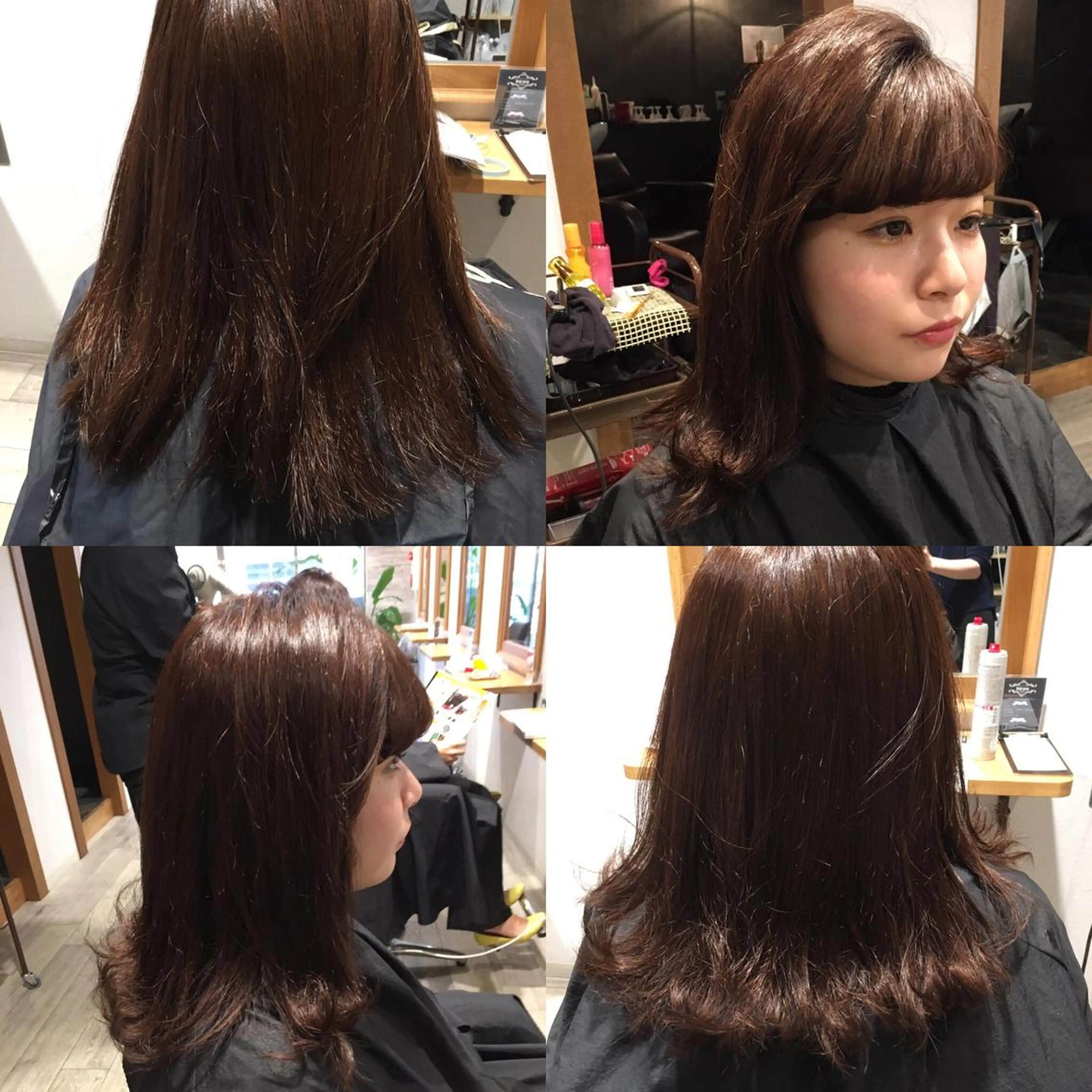 セミロング チョコレートブラウン TELA HAIR 幕張本郷所属・TELA HAIR 幕張本郷店　千尋のヘアスタイル