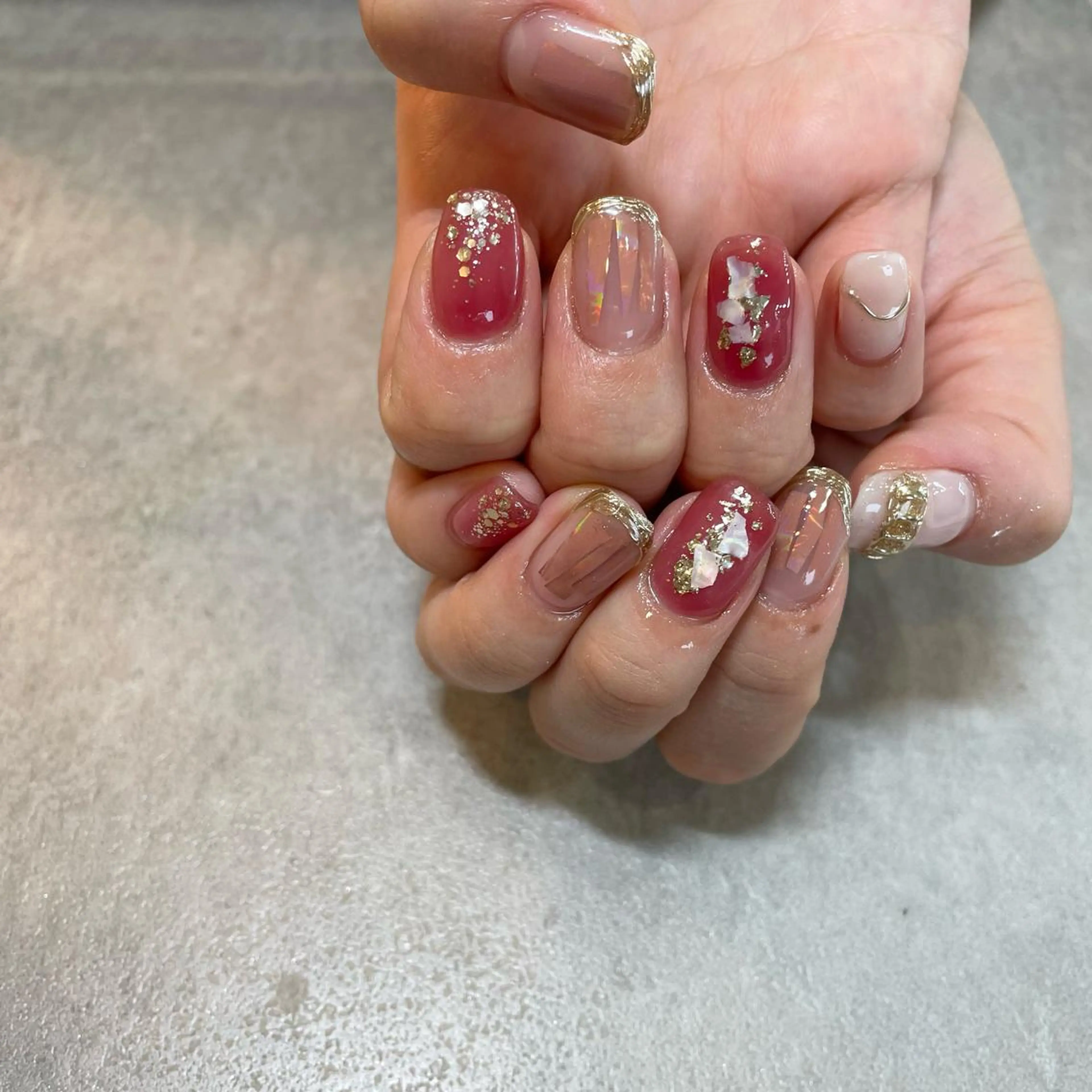 ネイル オーロラネイル Nail Salon Gummi.のネイルデザイン