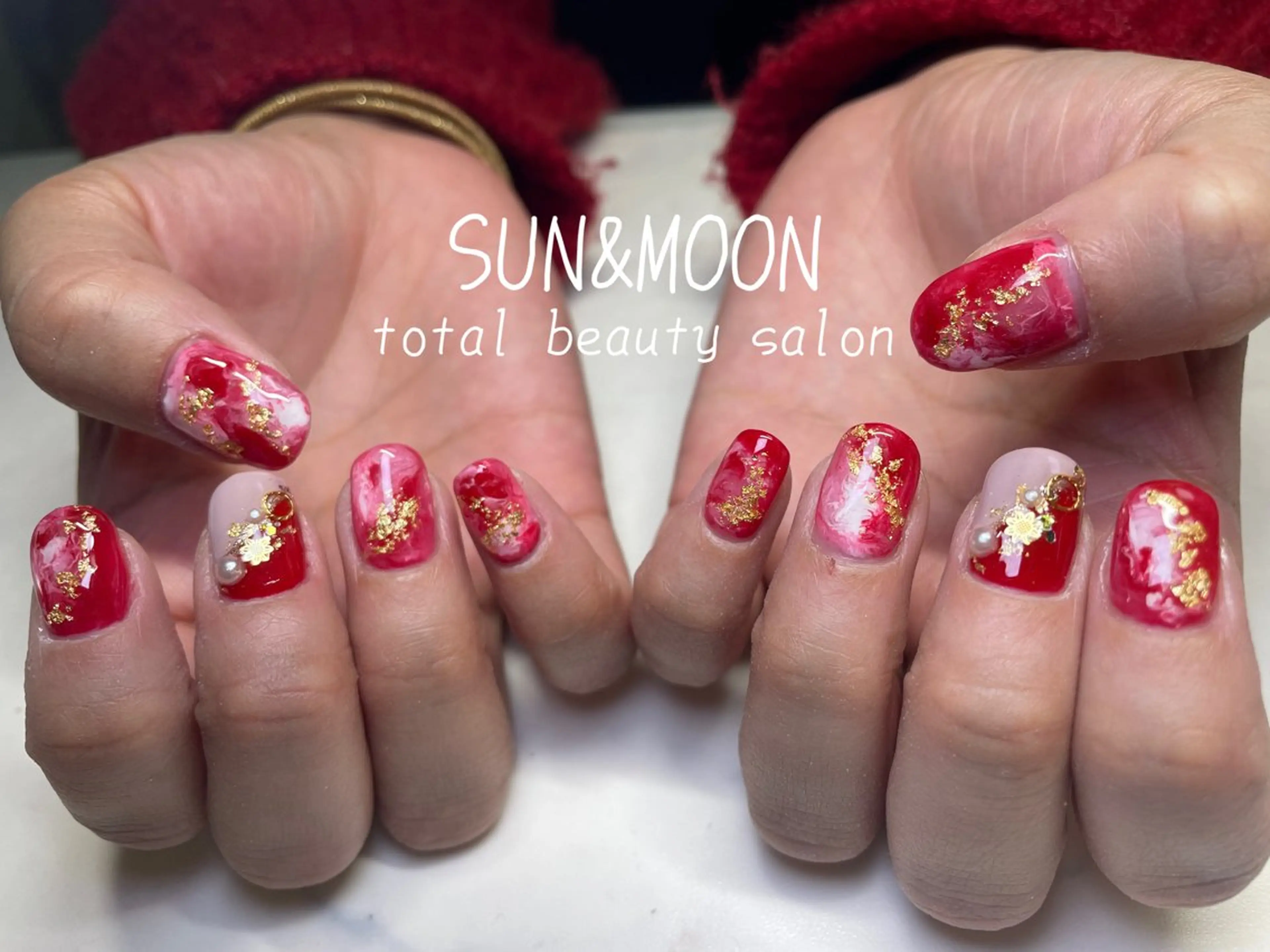 ネイル ハンドネイル SUN&MOON所属・SUN&MOON REOのネイルデザイン