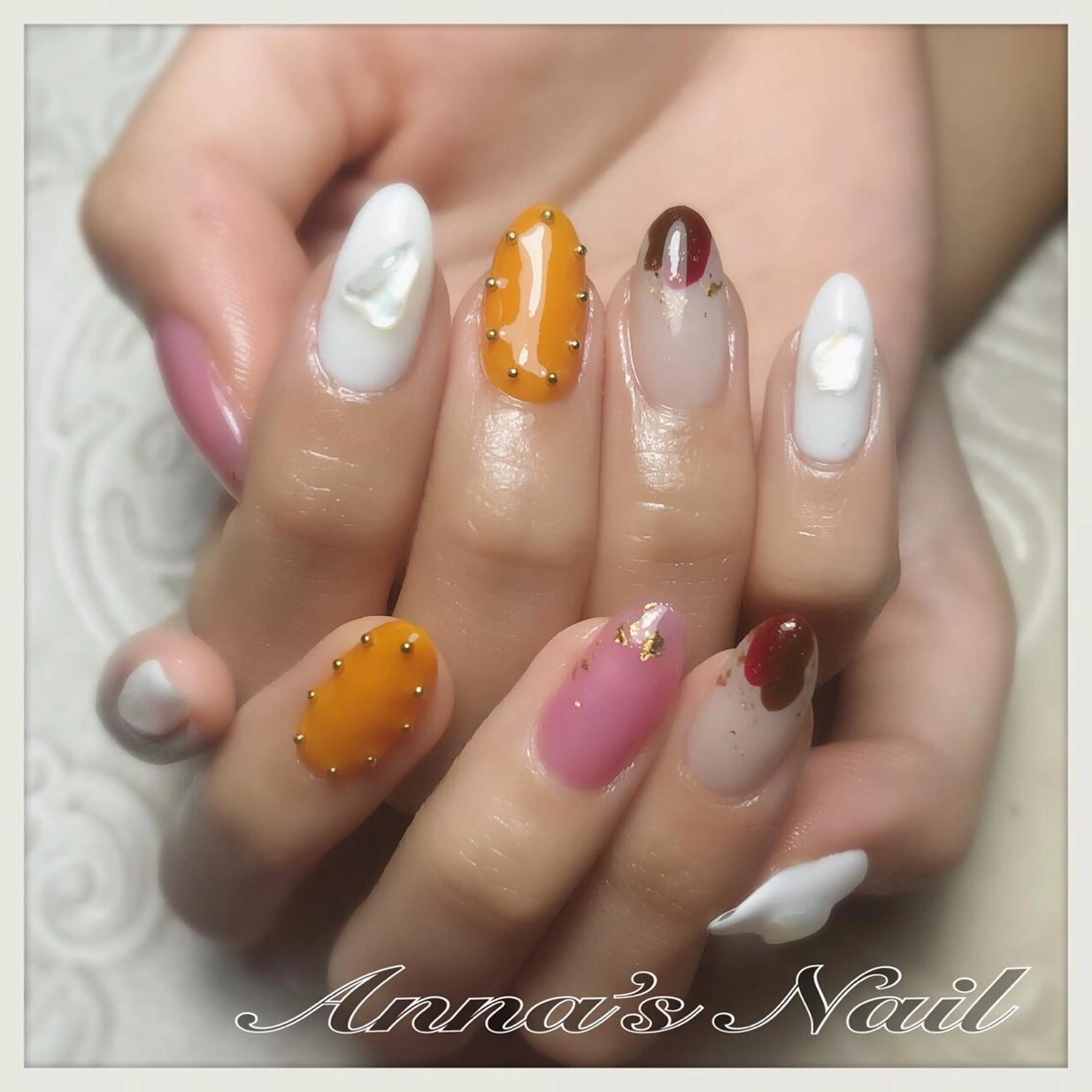ネイル 成人式 Anna’s Nail所属・清口 杏奈のネイルデザイン