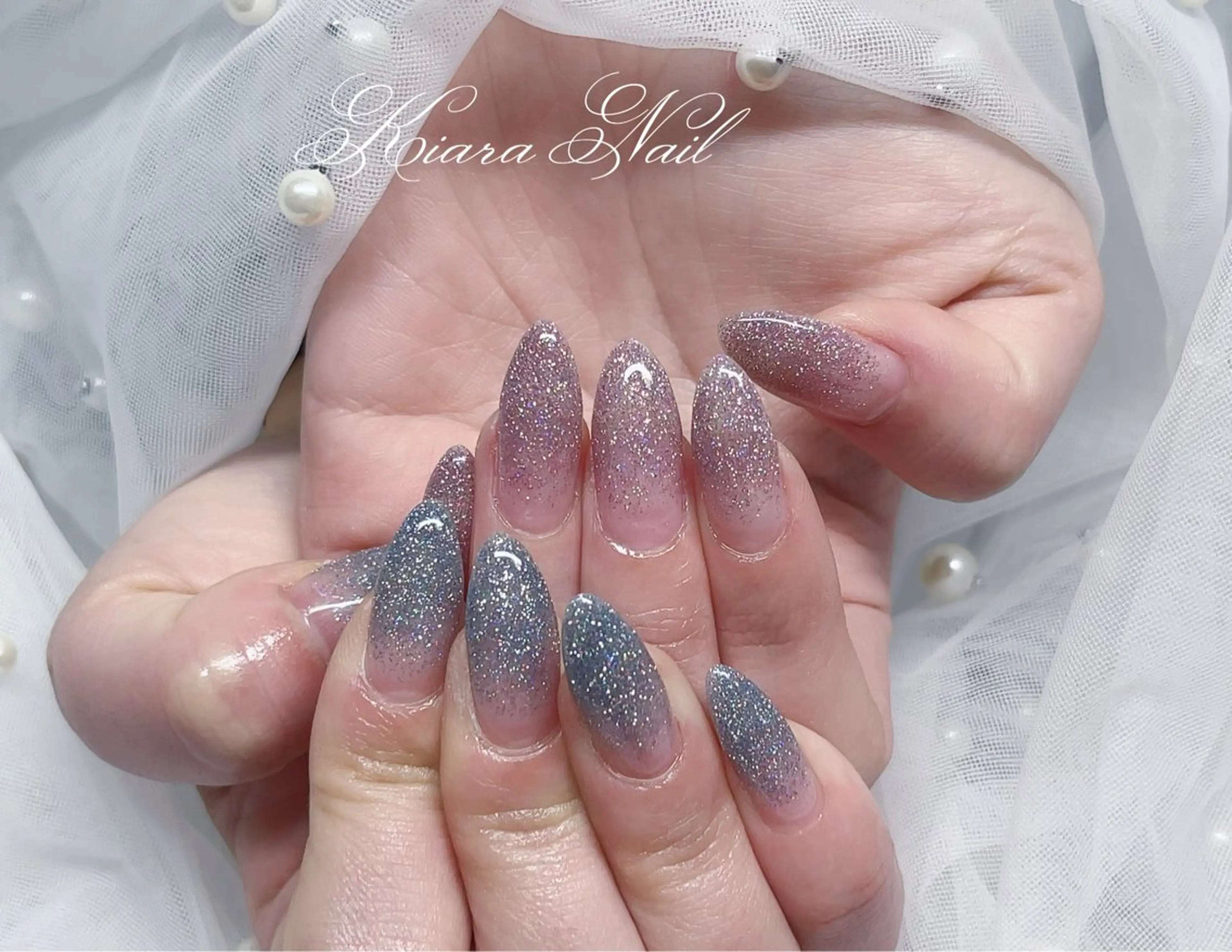 ネイル フラッシュネイル グラデーション 🍭Kiara Nail🍭のネイルデザイン