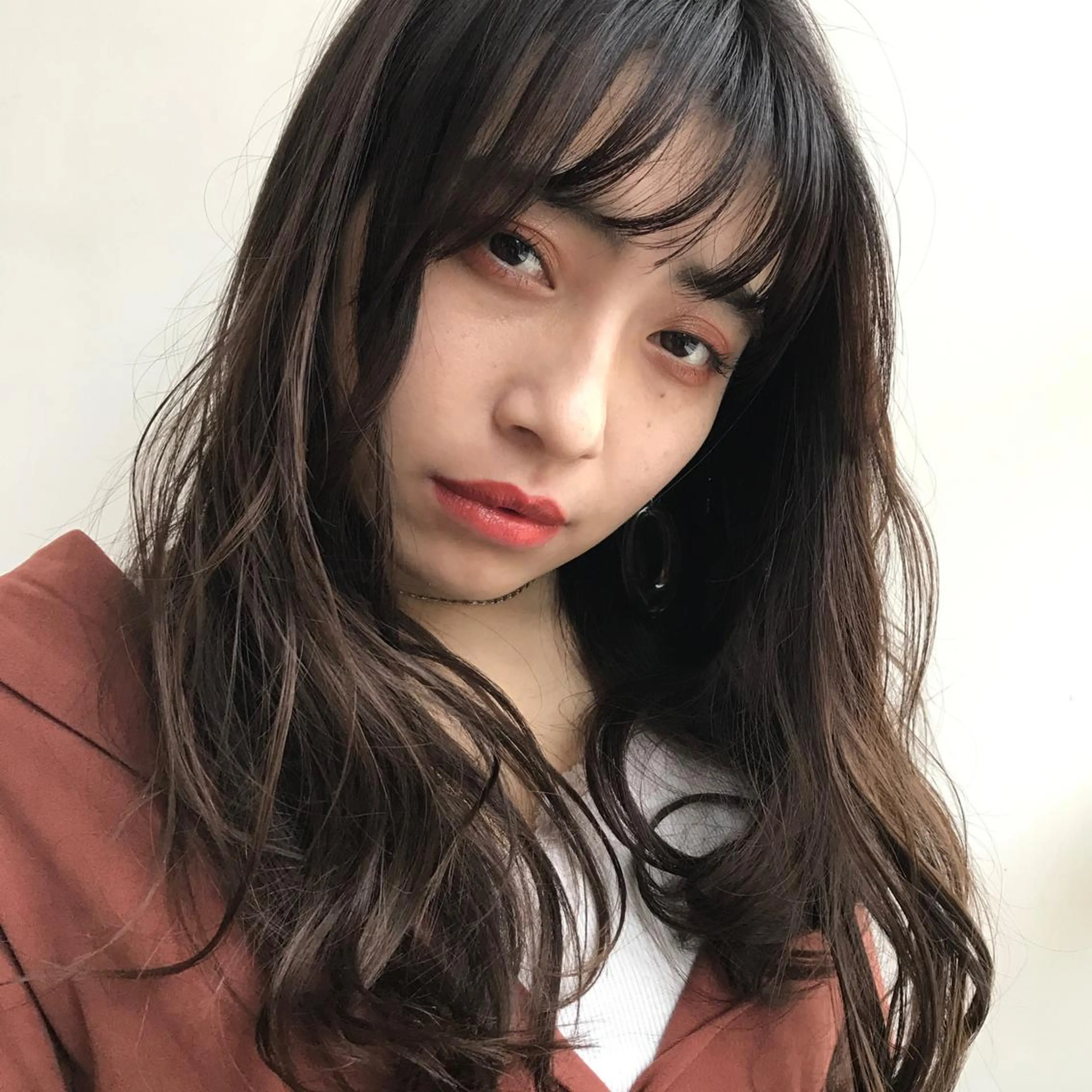 ロング カラー パーマ シースルーバング 大人可愛いHair ❤︎Ayakoのヘアスタイル