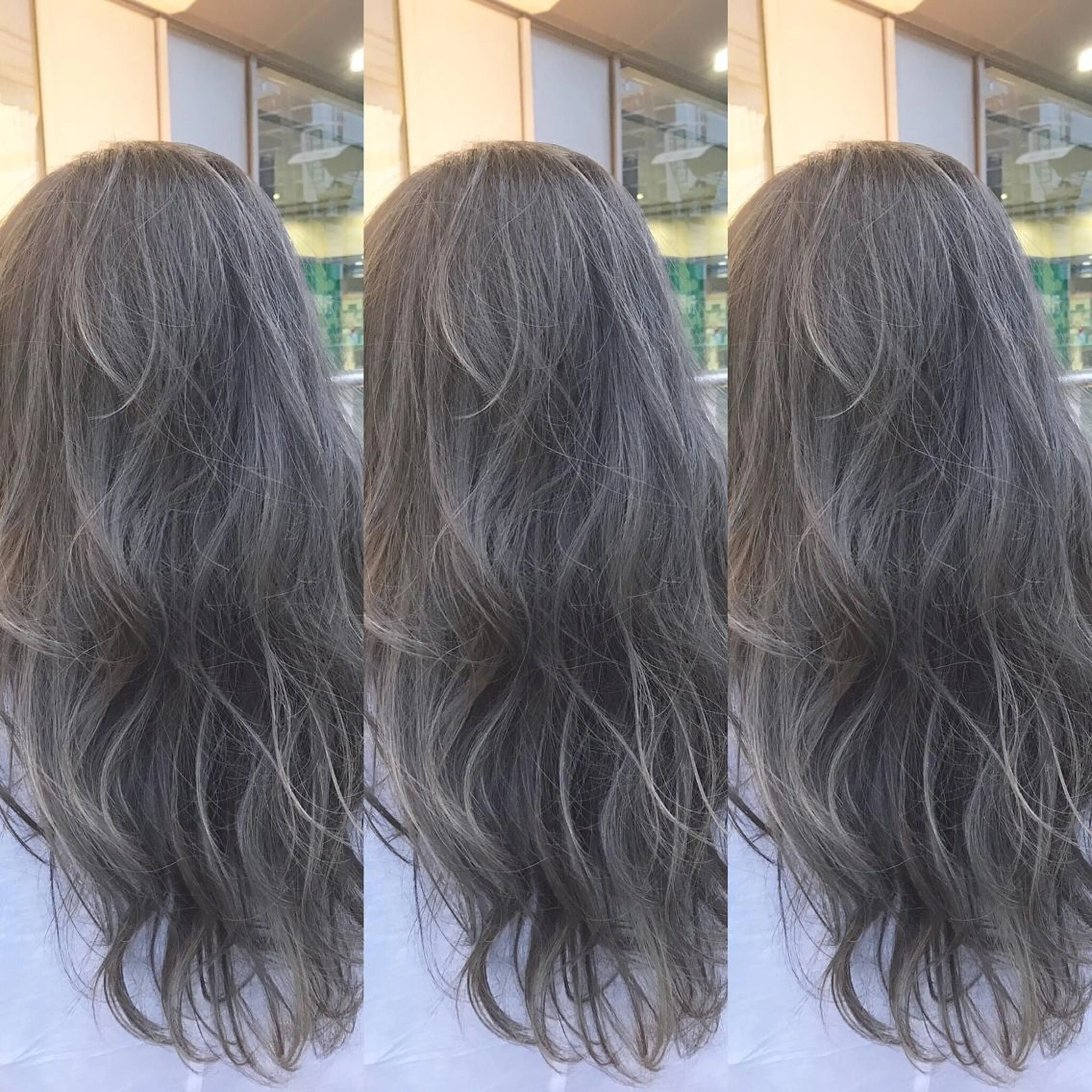 ロング カラー ハイライトカラー イルミナカラー ハイライト 青木 茂樹⭐️ 透明感カラーのヘアスタイル