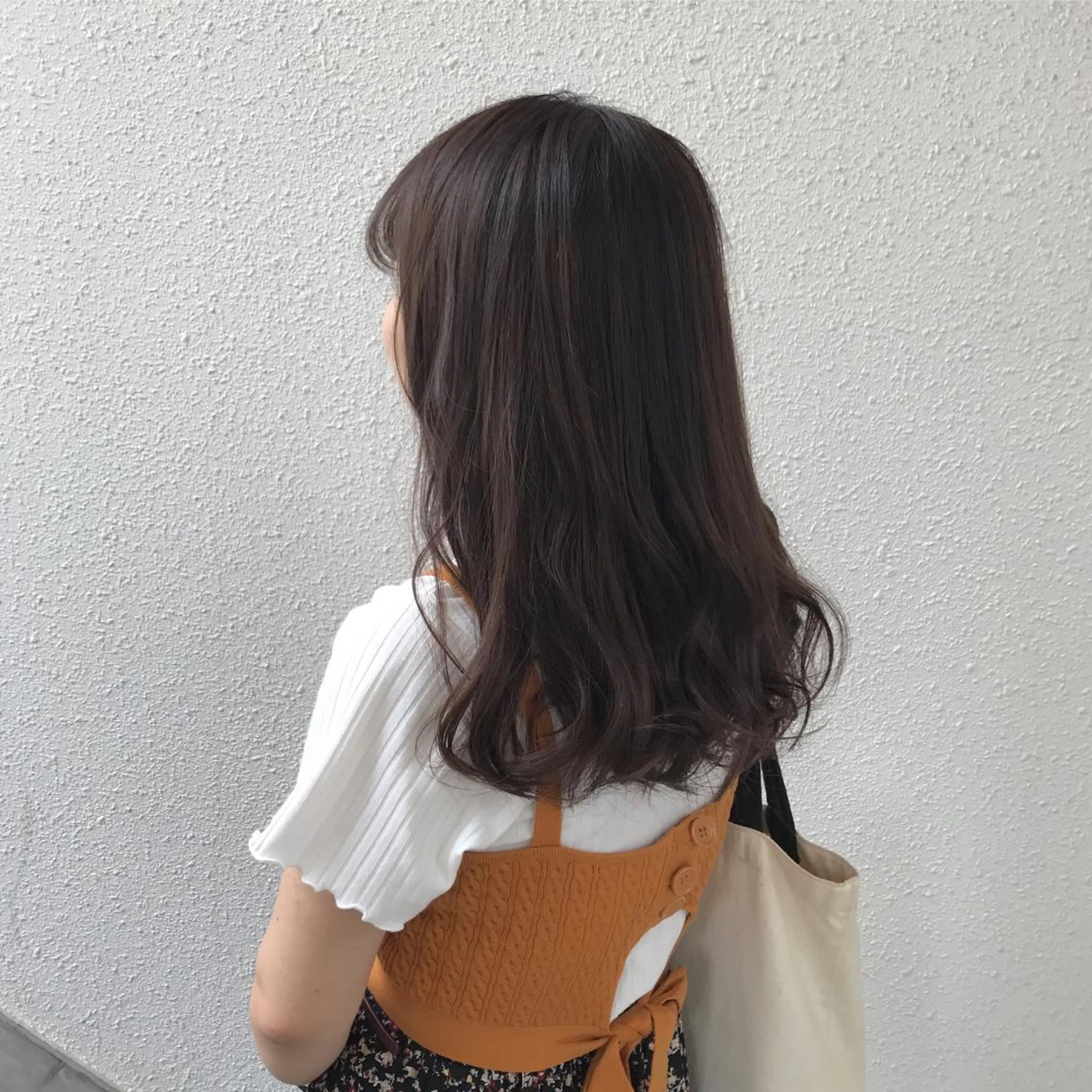 セミロング カラー パープルカラー インナーカラー/天神 ブリーチ/吉田のヘアスタイル