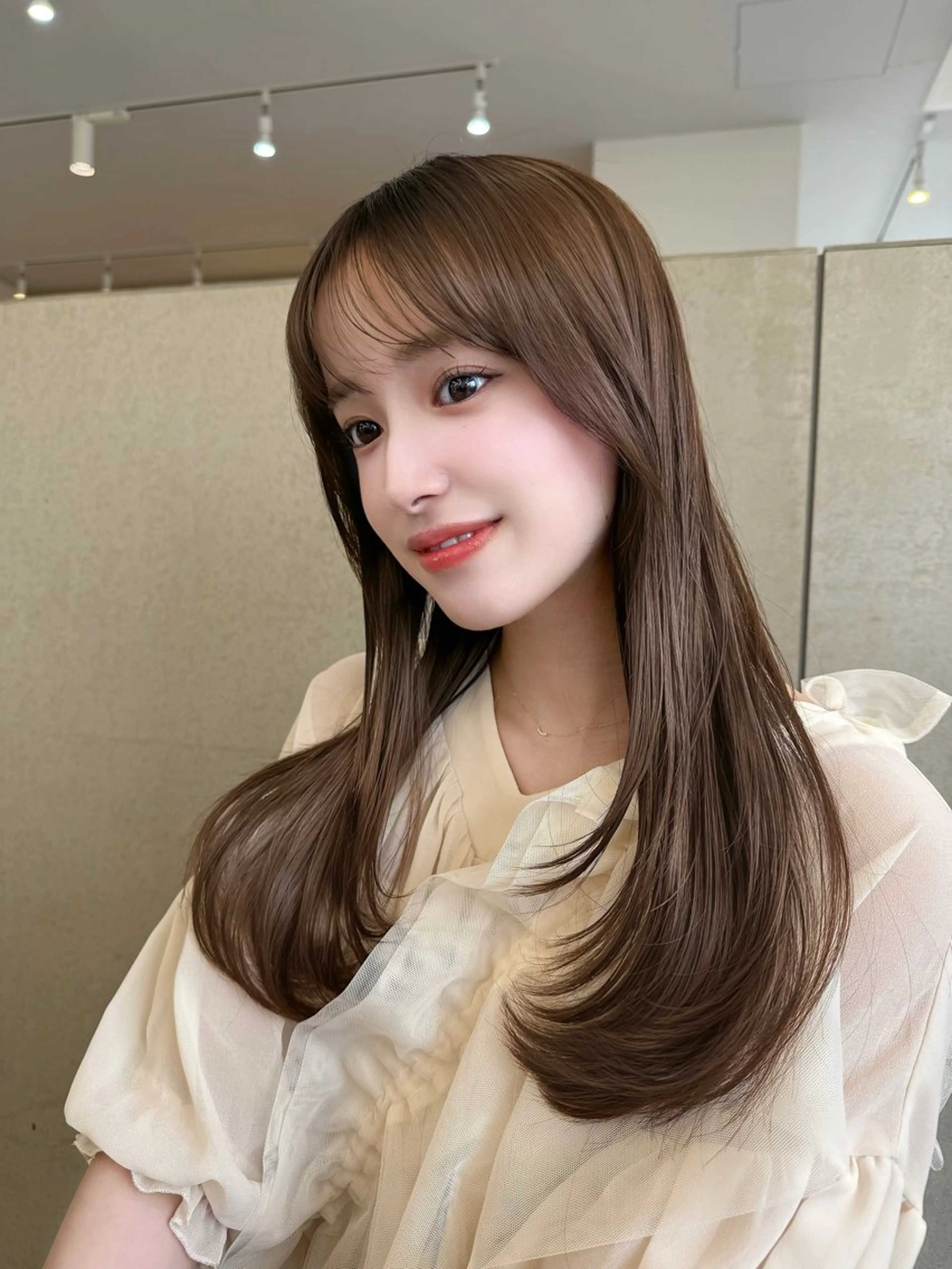 ロング 早田 華のヘアスタイル