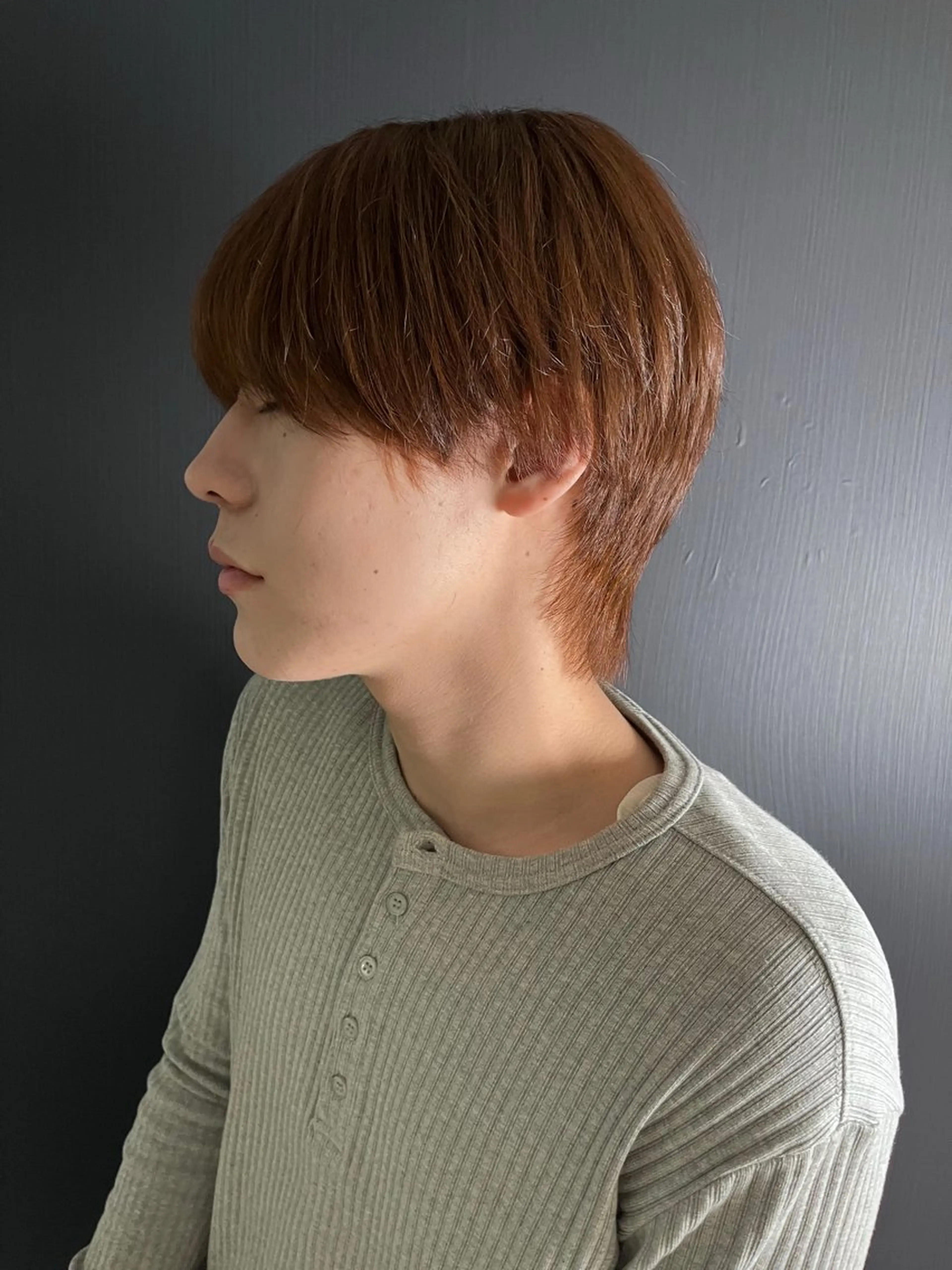 ショート カラー メンズ カット ヘアカラー 大阪韓国メンズ特化 LUNAのヘアスタイル