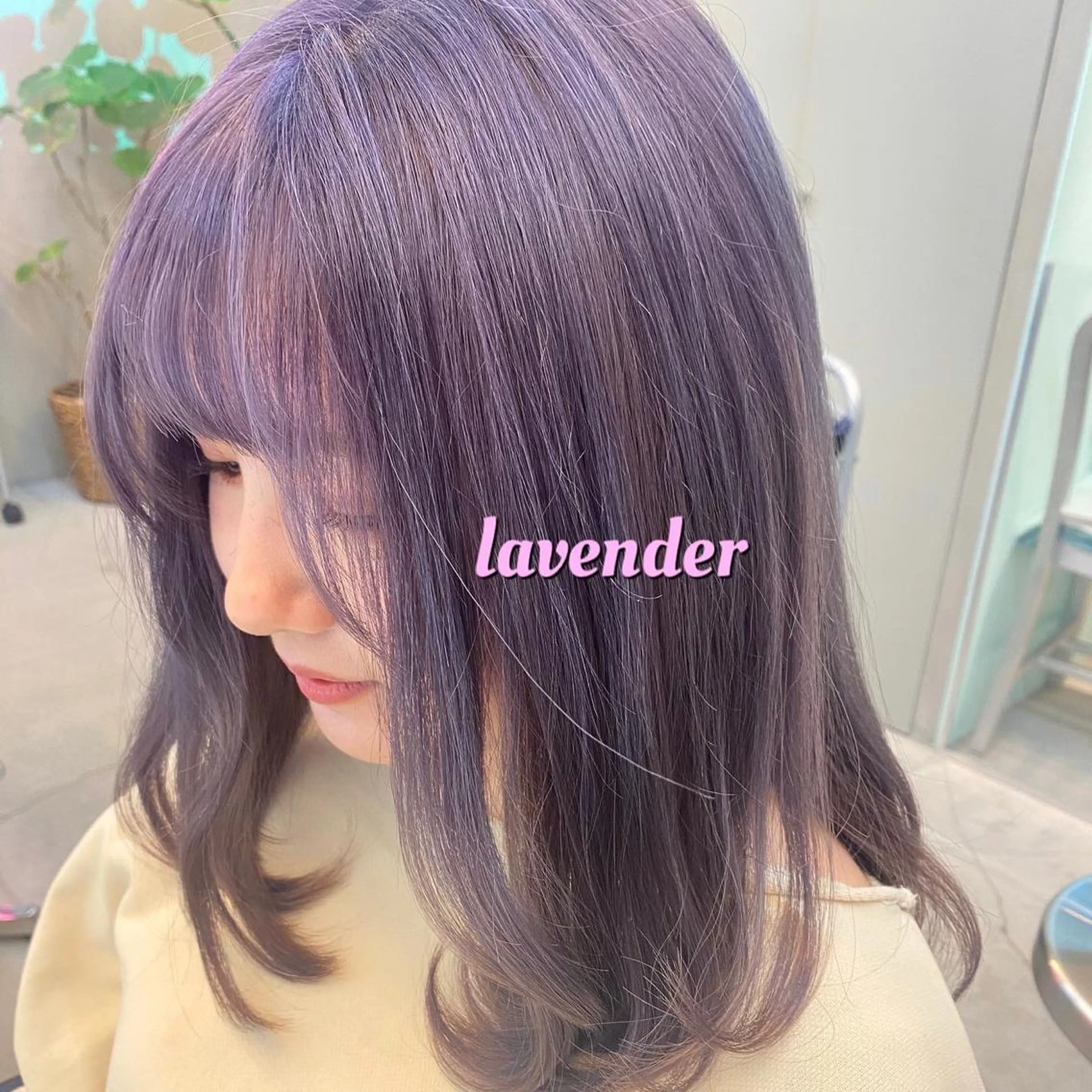 ミディアム カラー ヘアカラー トリートメント 岡野 静華のヘアスタイル