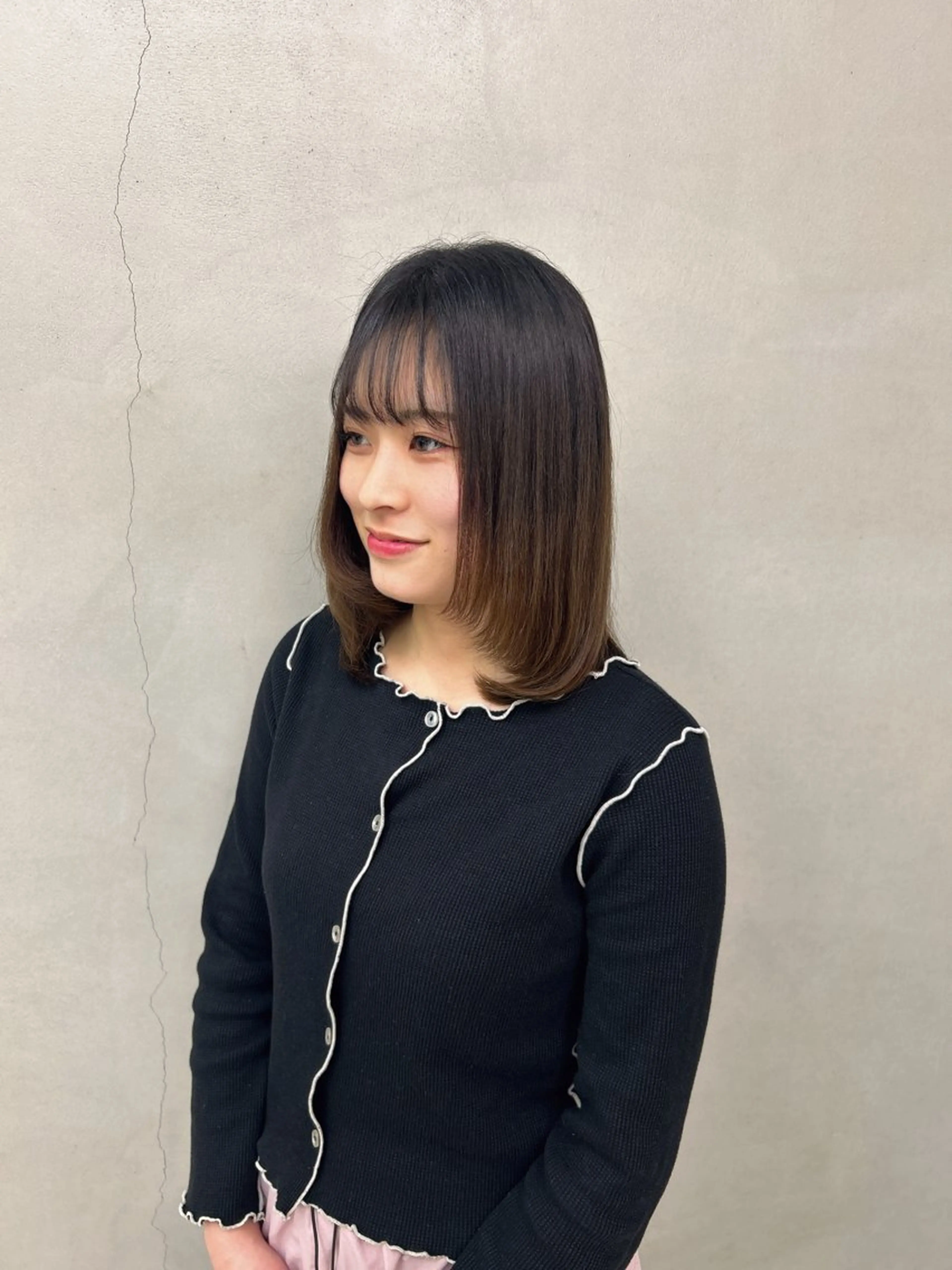ミディアム レイヤーカット 玉寄 きらのヘアスタイル