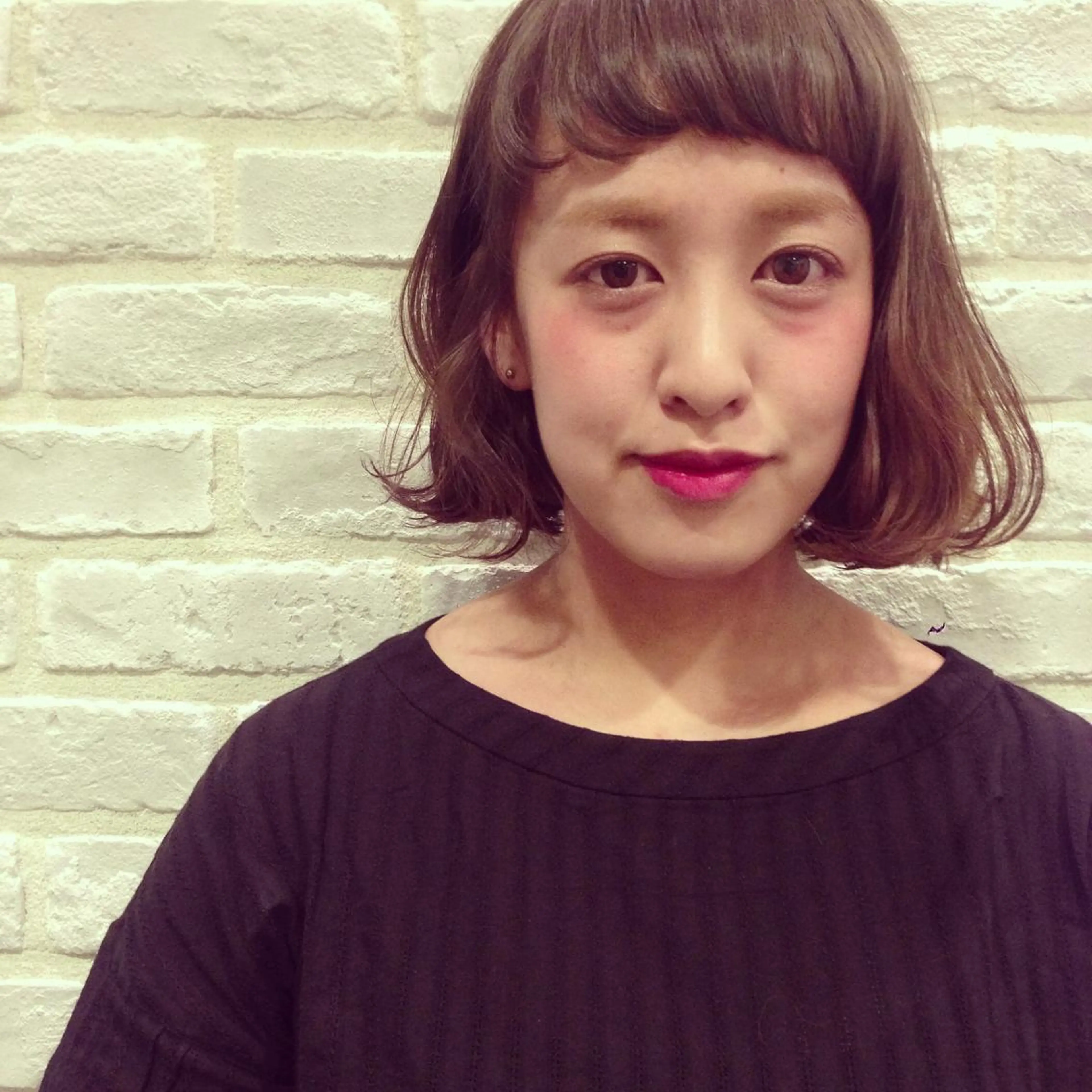 ミディアム カラー パーマ la fith所属・rico_by ヘアとアイブロウのヘアスタイル