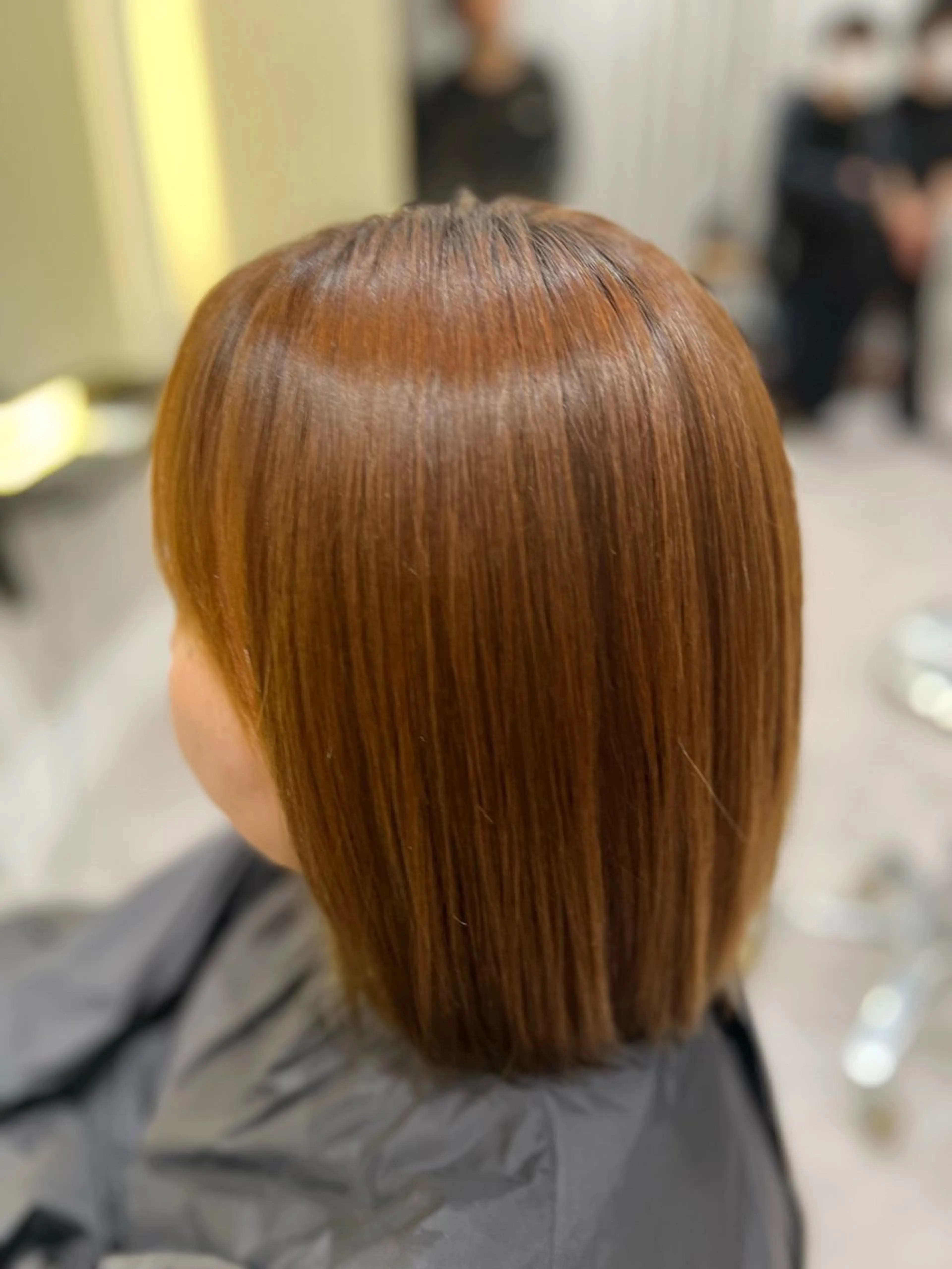 ミディアム 縮毛矯正 無料カットモデル/ 似合わせカット/荒砂のヘアスタイル