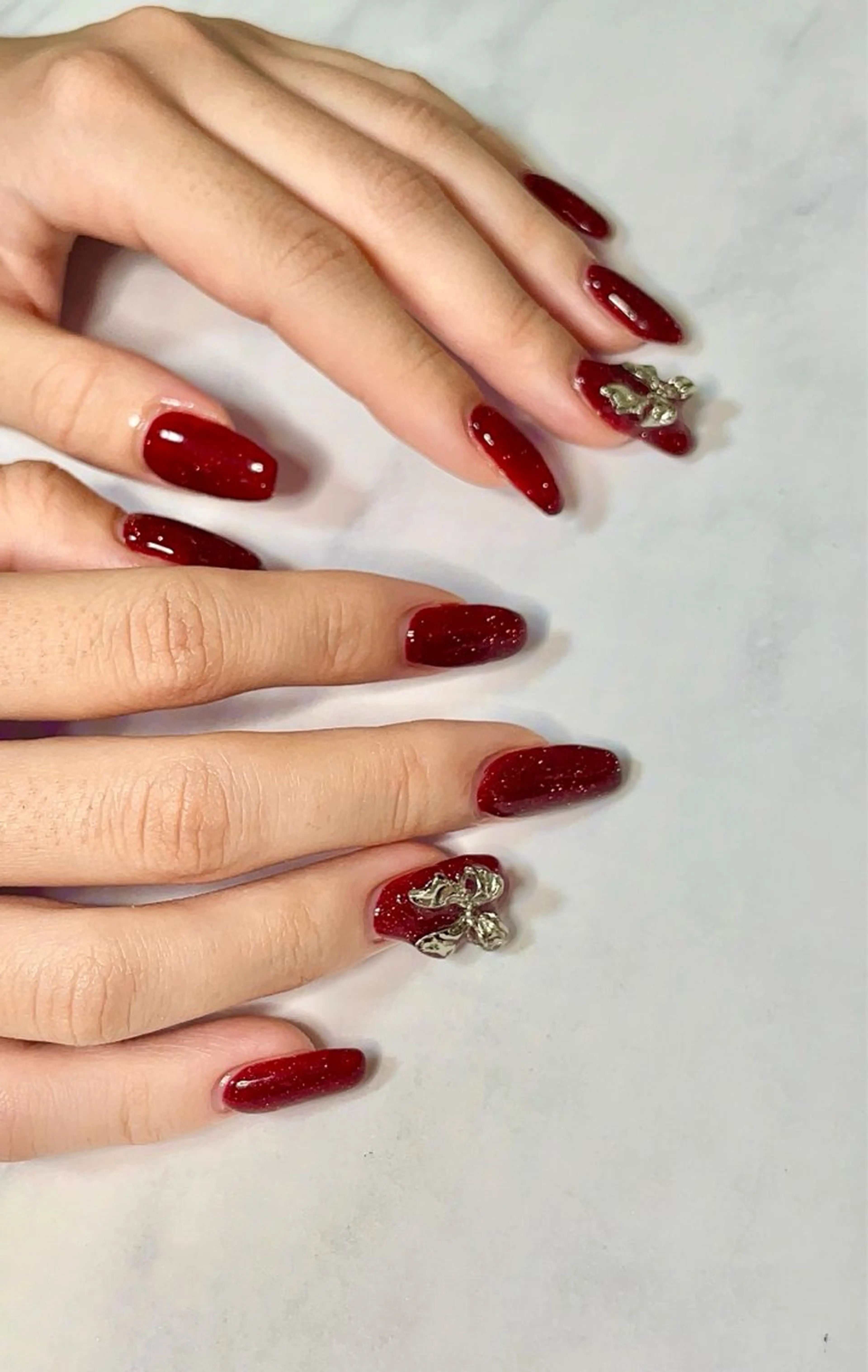 ネイル リボン ハンドネイル Nail Salon Repos【ルポ】のネイルデザイン