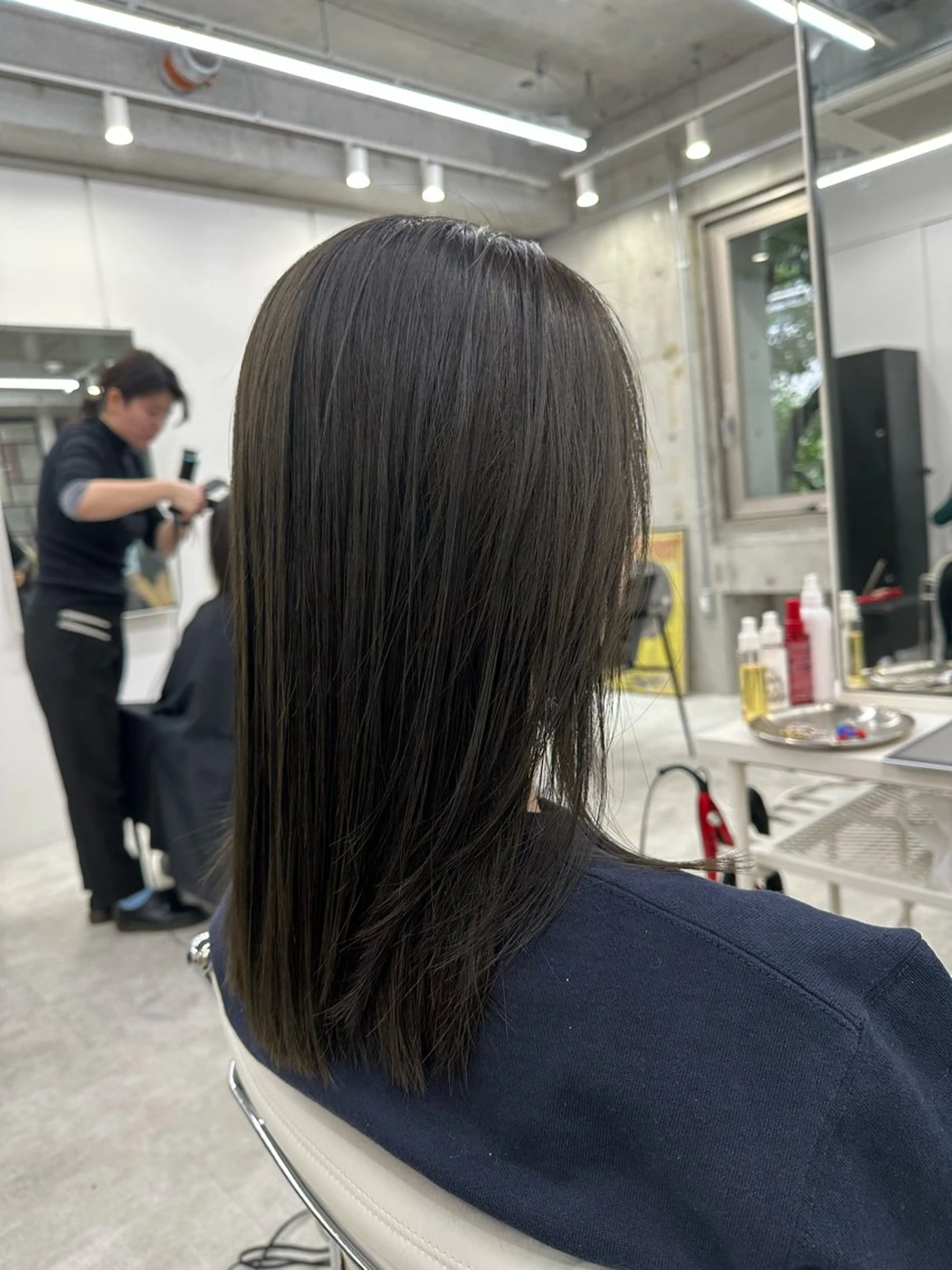 ロング カラー パーマ ショートボブ ボブ レイヤーカット ロング 縮毛矯正 縮毛矯正 トリートメント 國井 廉のヘアスタイル