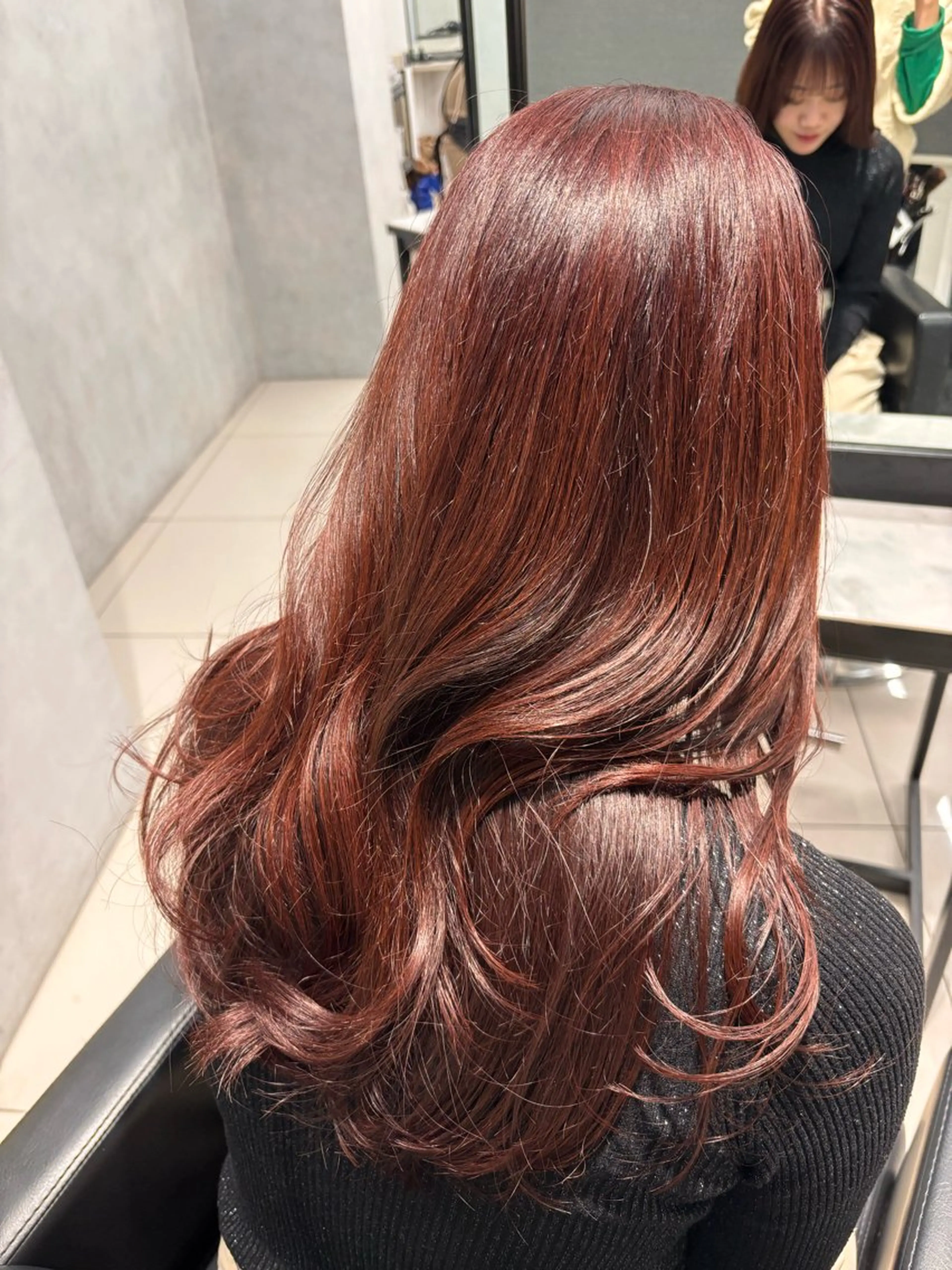 セミロング カラー ️ブリーチなし透明感 /アレンジ🎀こゆきのヘアスタイル