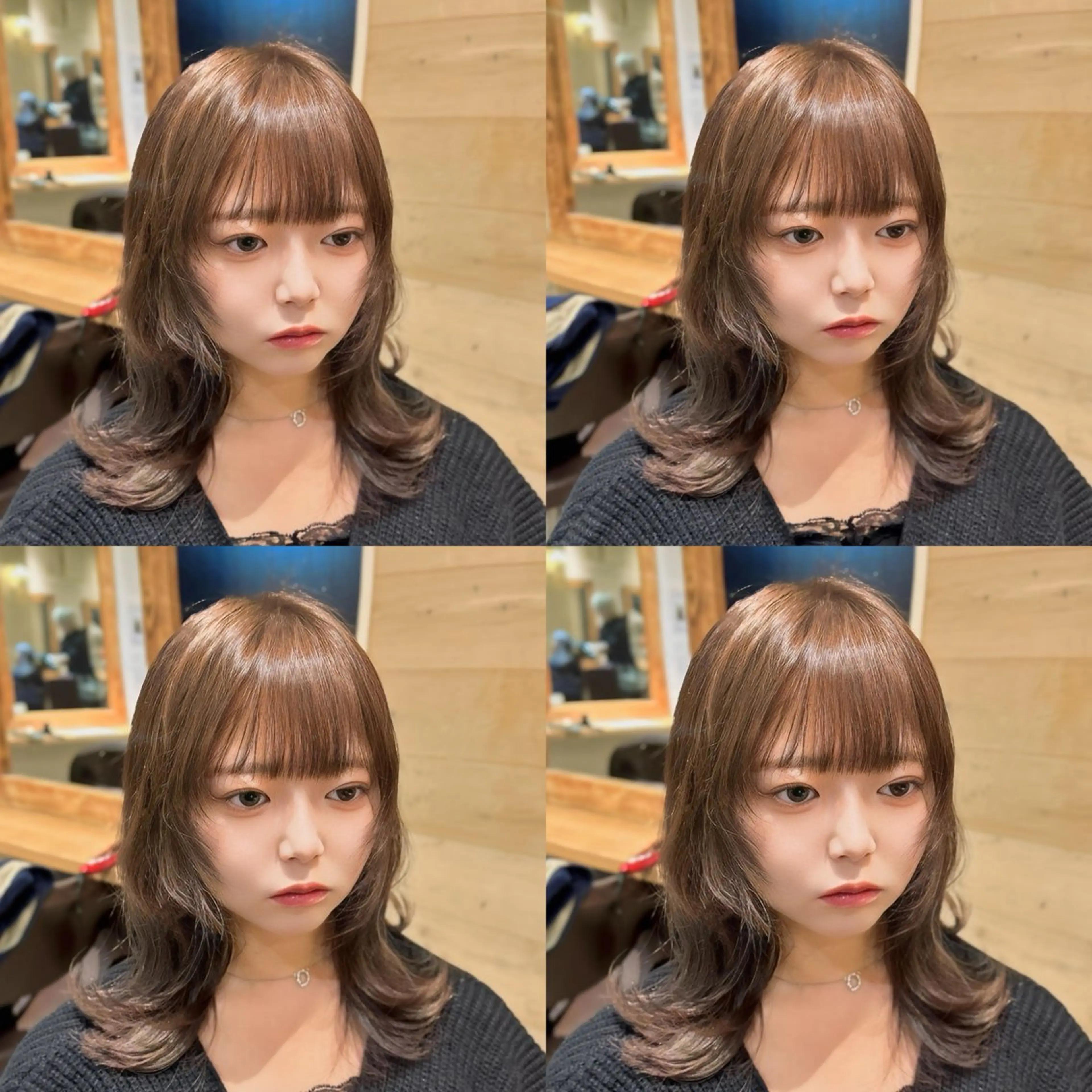 ロング カラー グレージュ 髪質改善 レイヤーカット ウルフカット ウルフレイヤー カット ヘアカラー トリートメント 店長✨️韓国ヘア✖️ 髪質改善カラー／純大のヘアスタイル