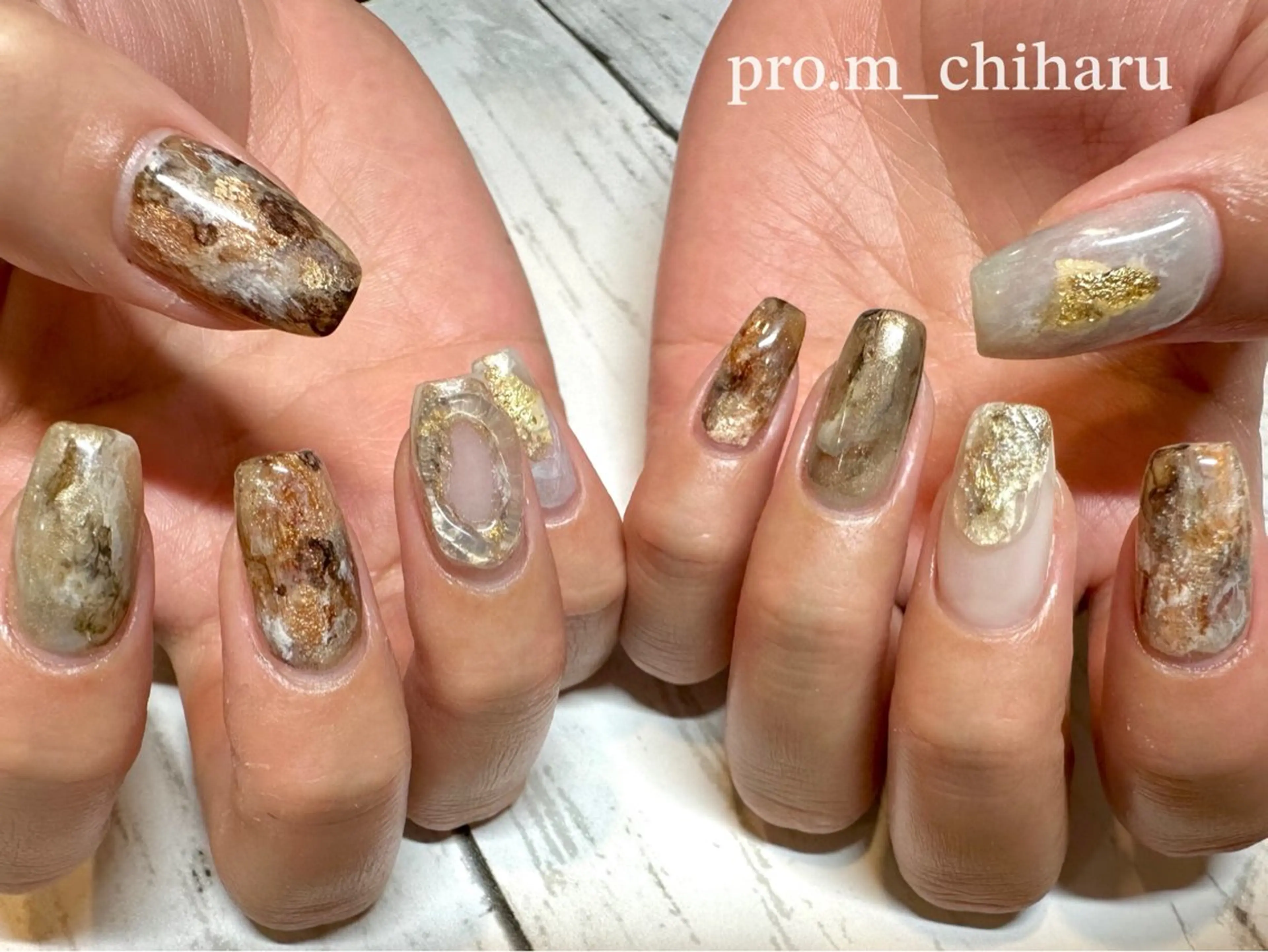 ネイル 持ち込み ハンドネイル pro.M chiharuのネイルデザイン