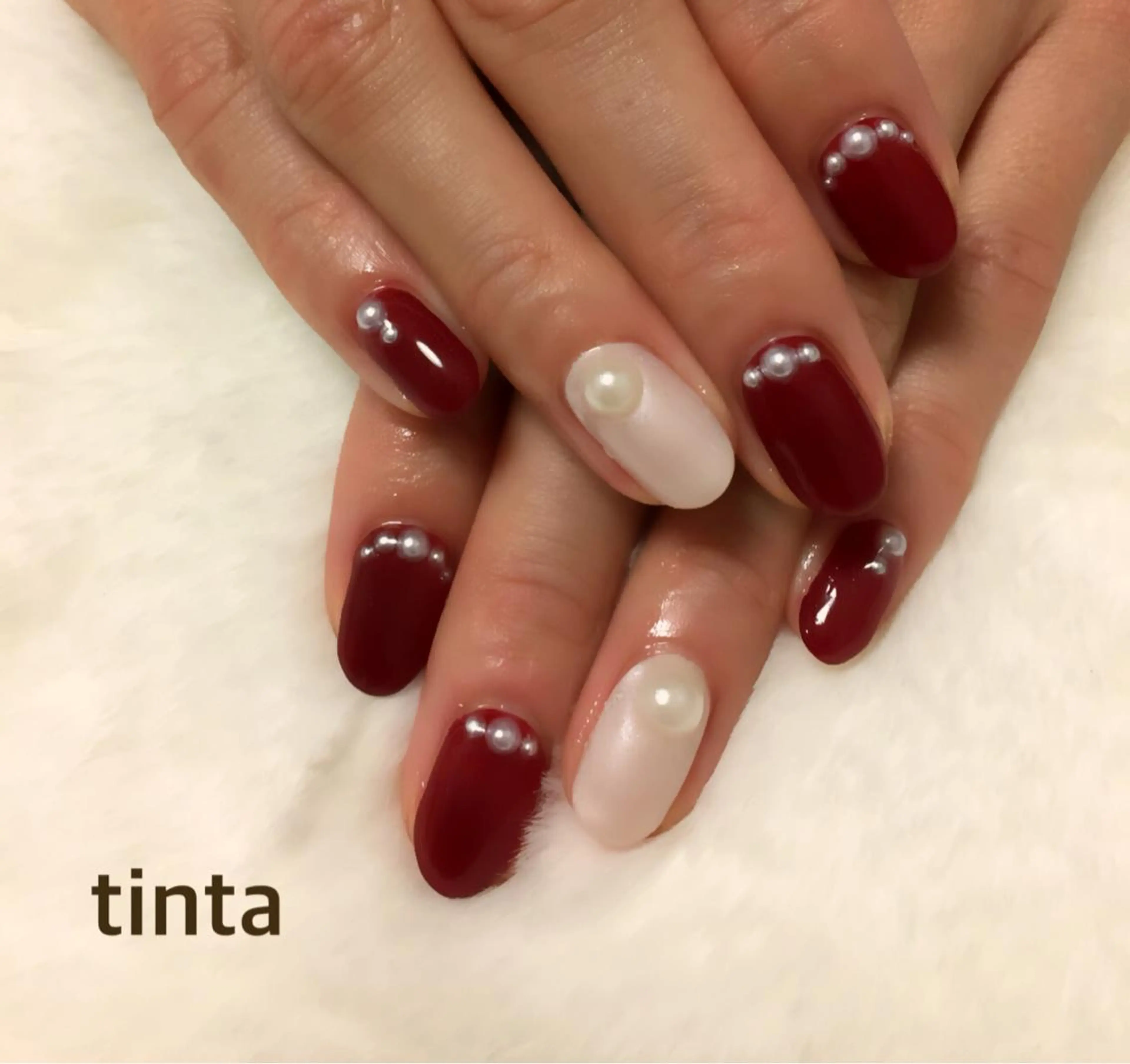 ネイル ボルドー ネイルサロン ティンタ所属・馬場 典子のネイルデザイン